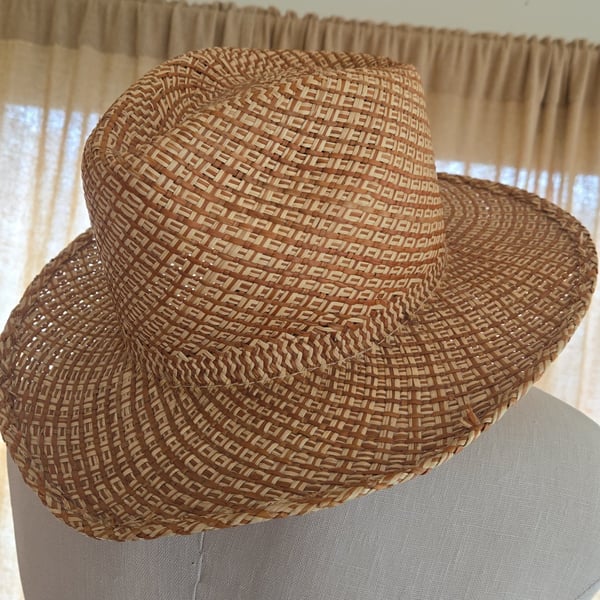 Vintage - Braided straw hat - GOVI hat