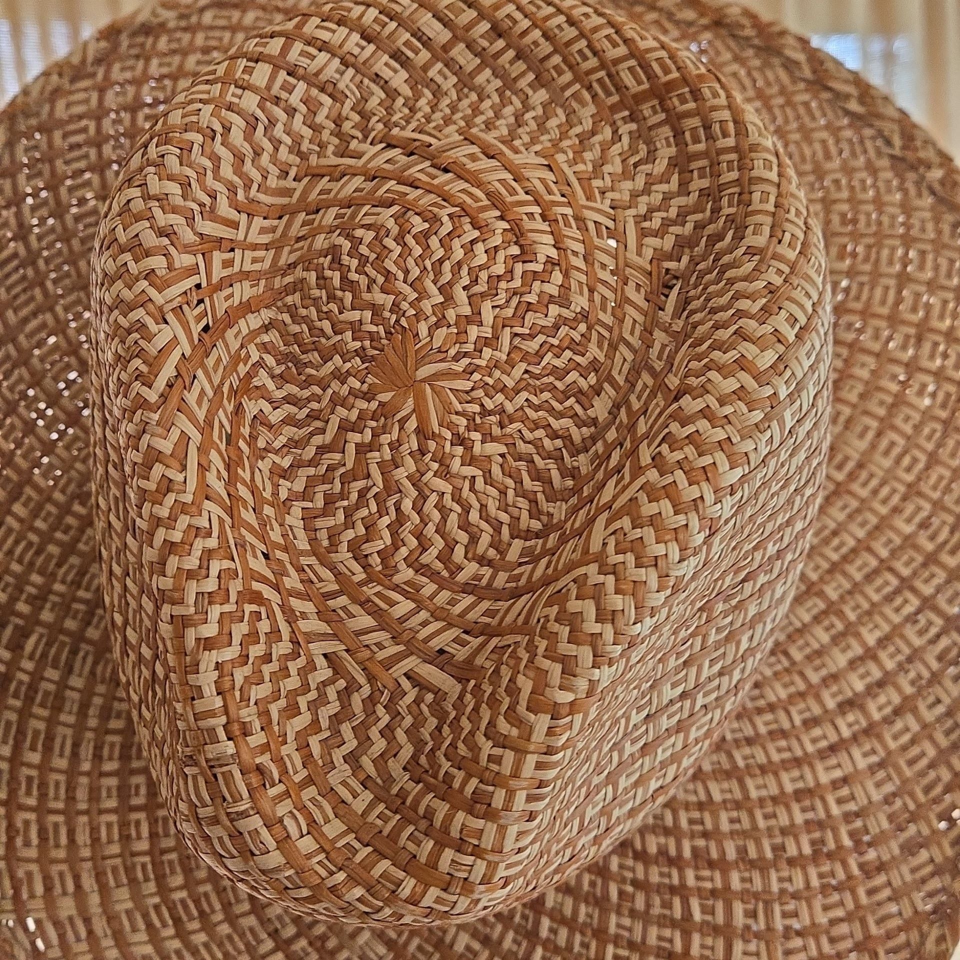 Vintage - Braided straw hat - GOVI hat 2