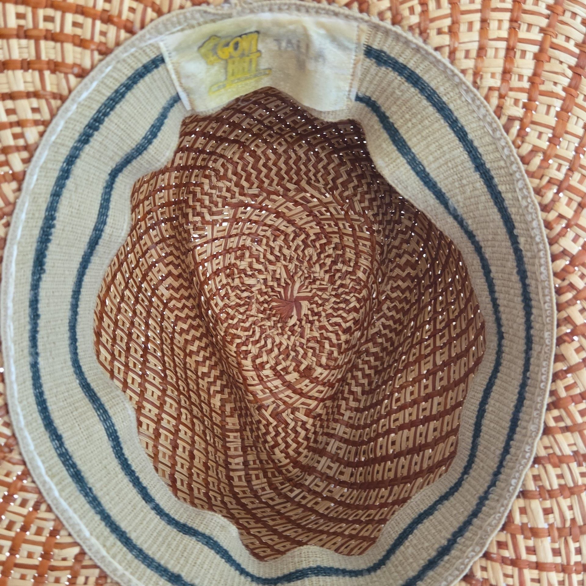 Vintage - Braided straw hat - GOVI hat 4