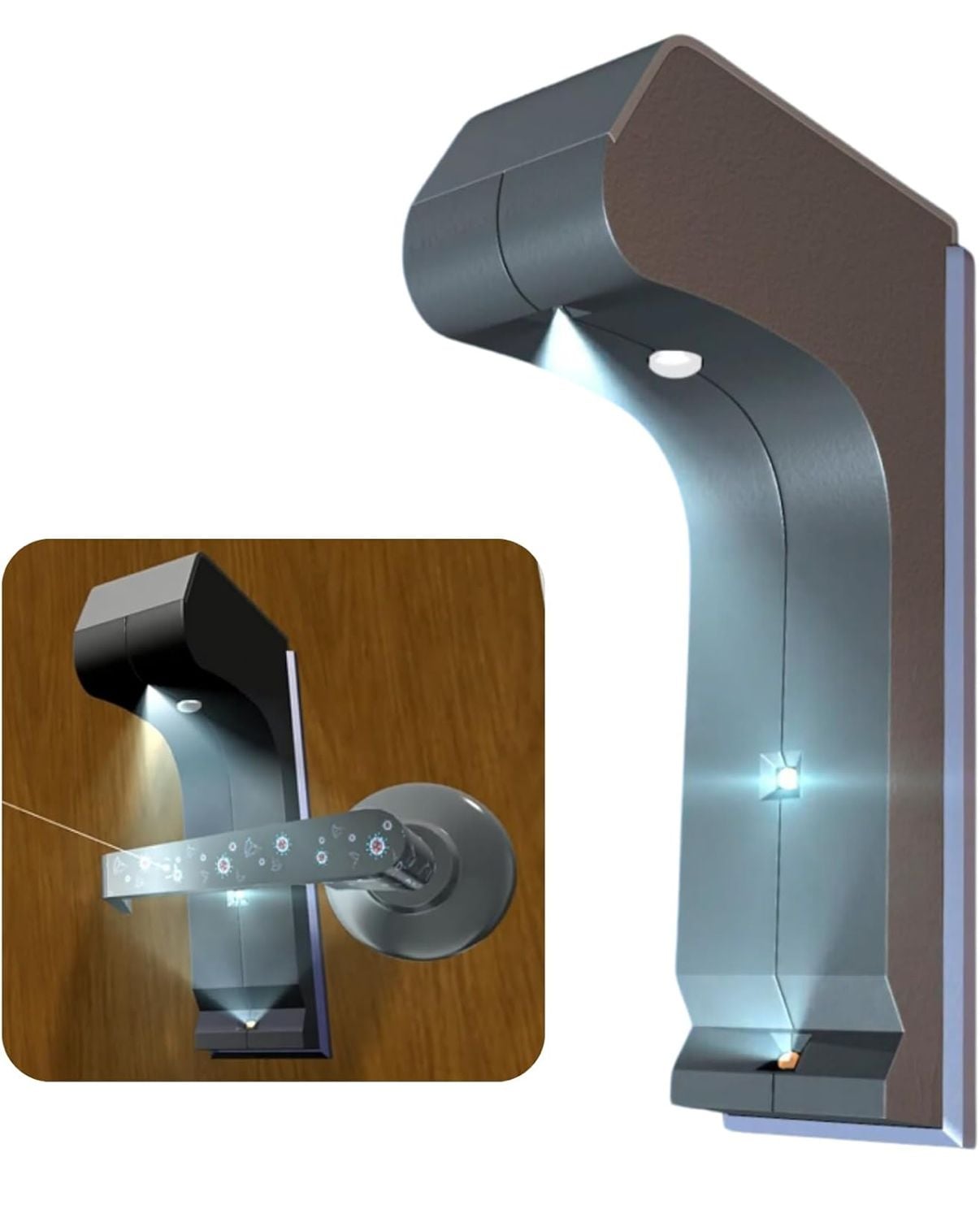 Automatic Door Handle Sanitizer with LED Light 1