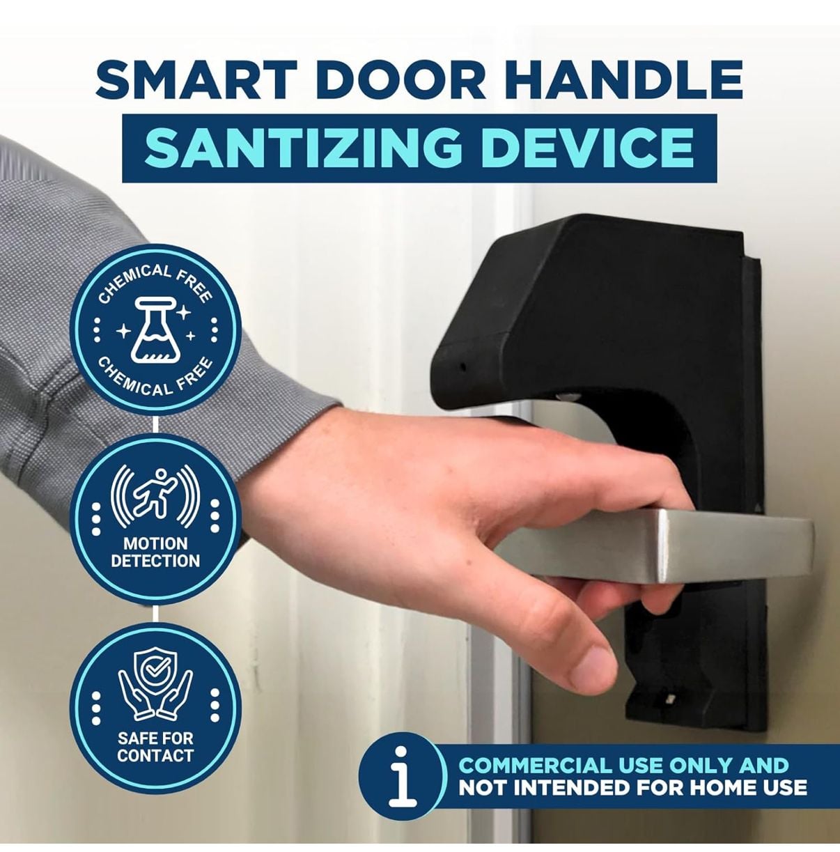 Automatic Door Handle Sanitizer with LED Light 2