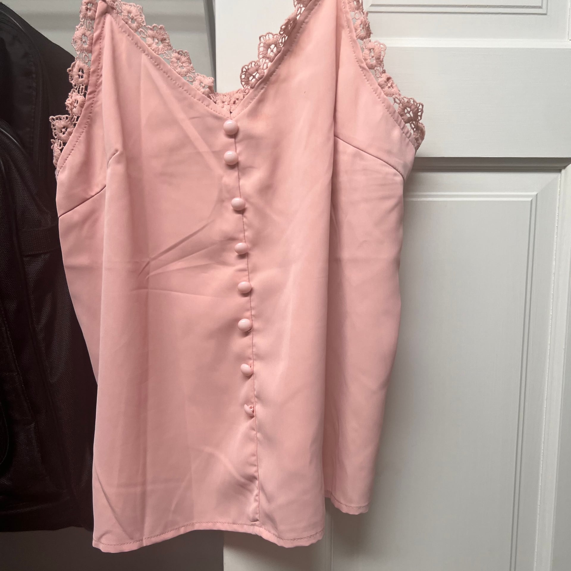 Frenchy Eyelash Lace Trim Cami Top 2