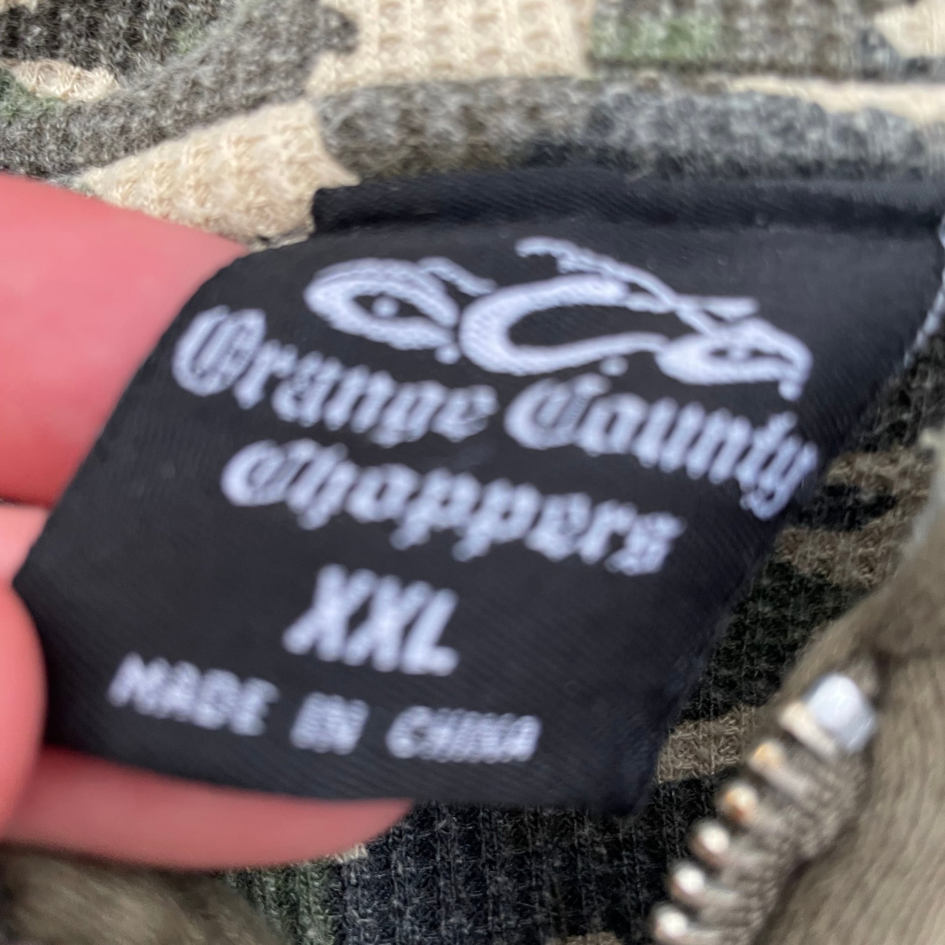 Olive Green Orange County Choppers Zip-Up Hoodie 3
