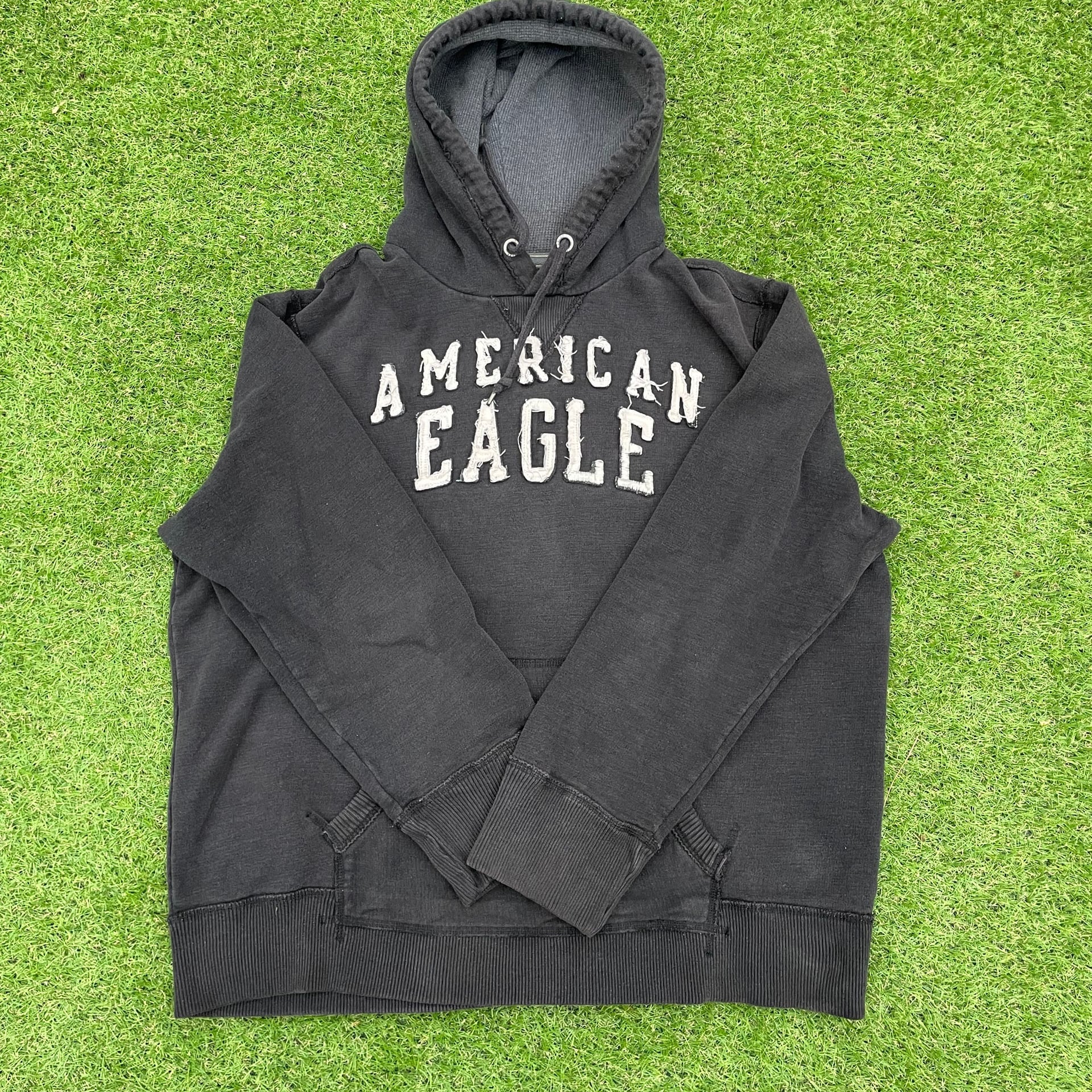 American Eagle Black Hoodie Sweatshirt 1