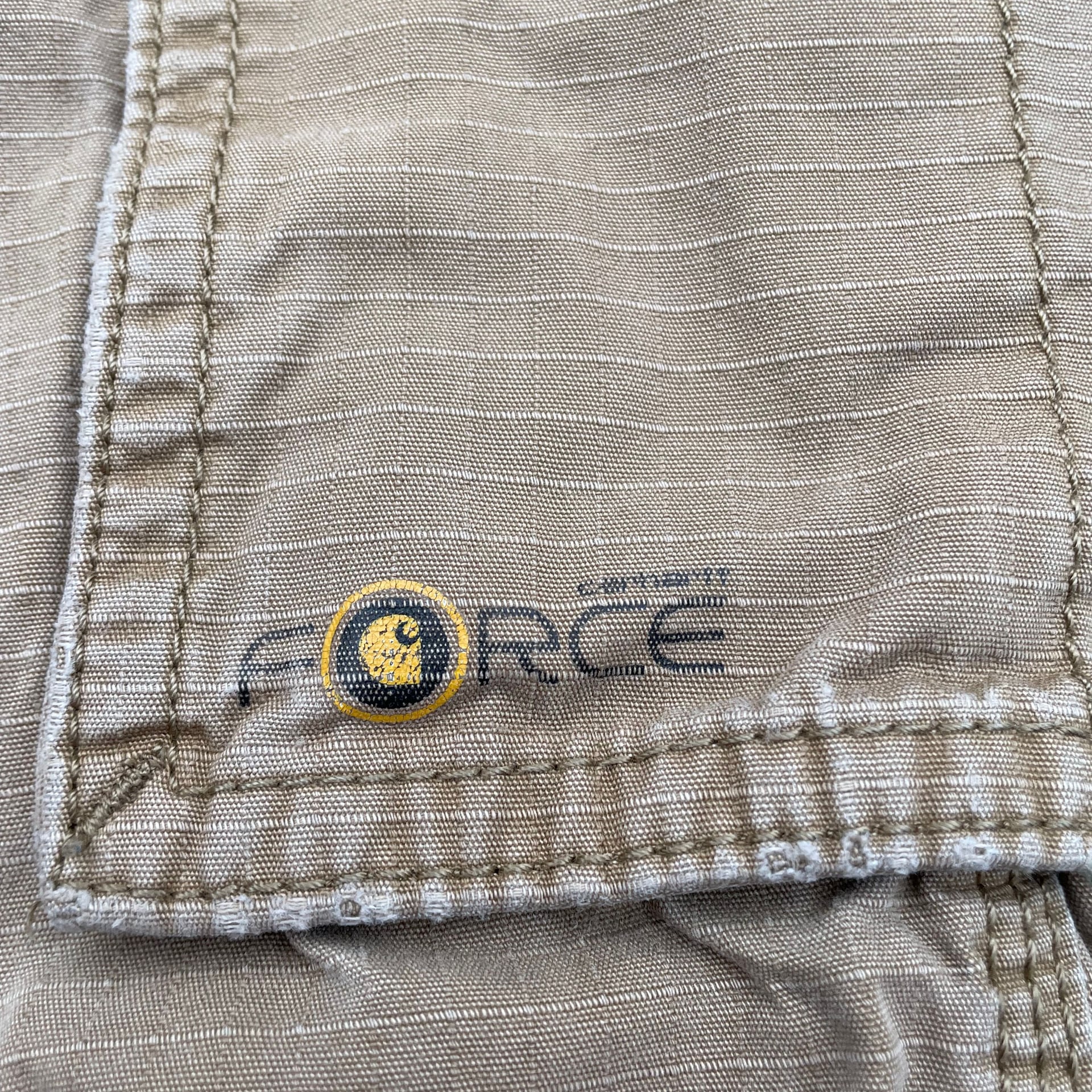 Carhartt Relaxed Fit Cargo Pants Mens Size 40X30 Tan Ripstop 4