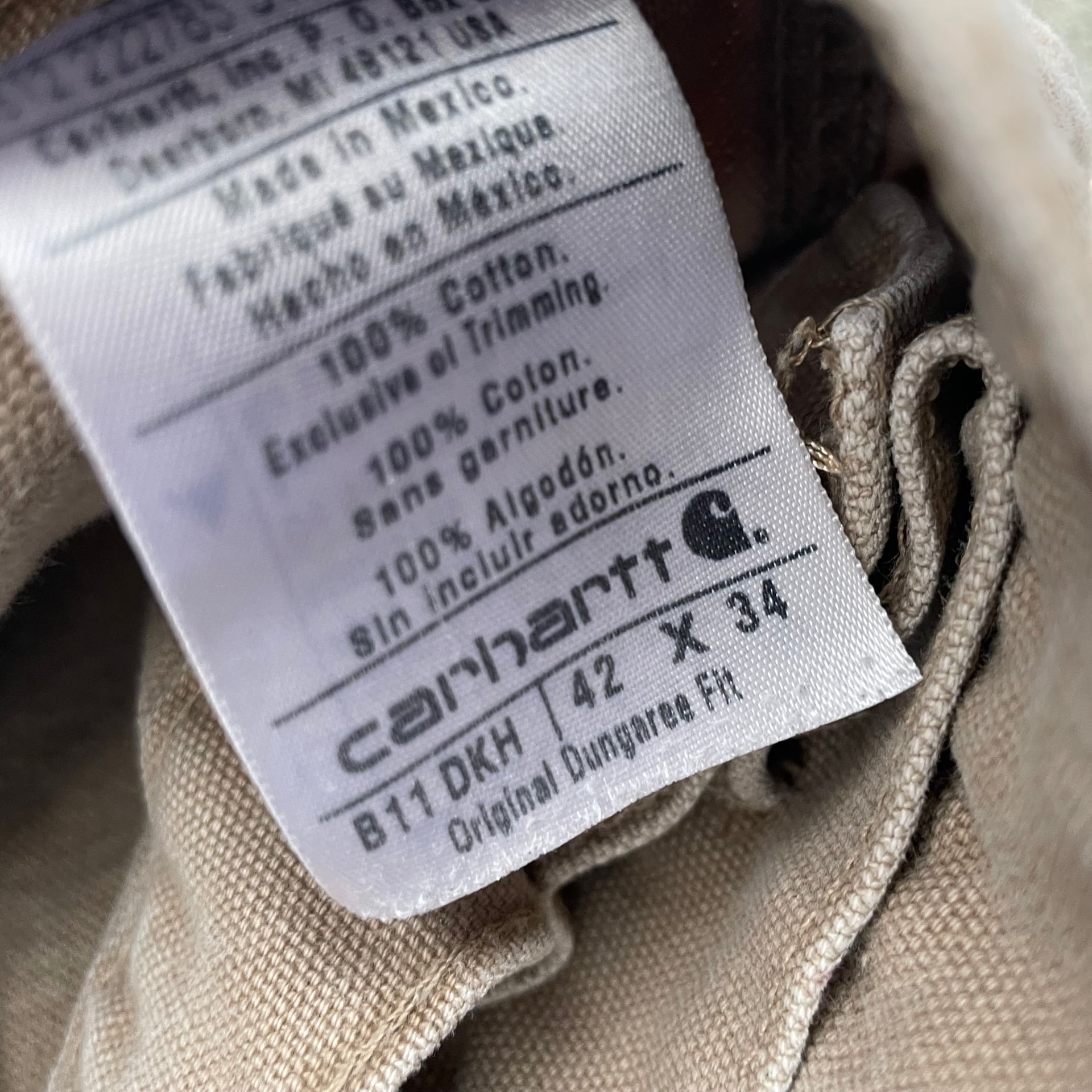 Carhartt Beige Work Pants 40X34 4