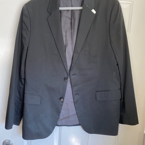 Theory Men's Chambers Suit Blazer NWT - Black , 42R - 97% Virgin Stretch Wool