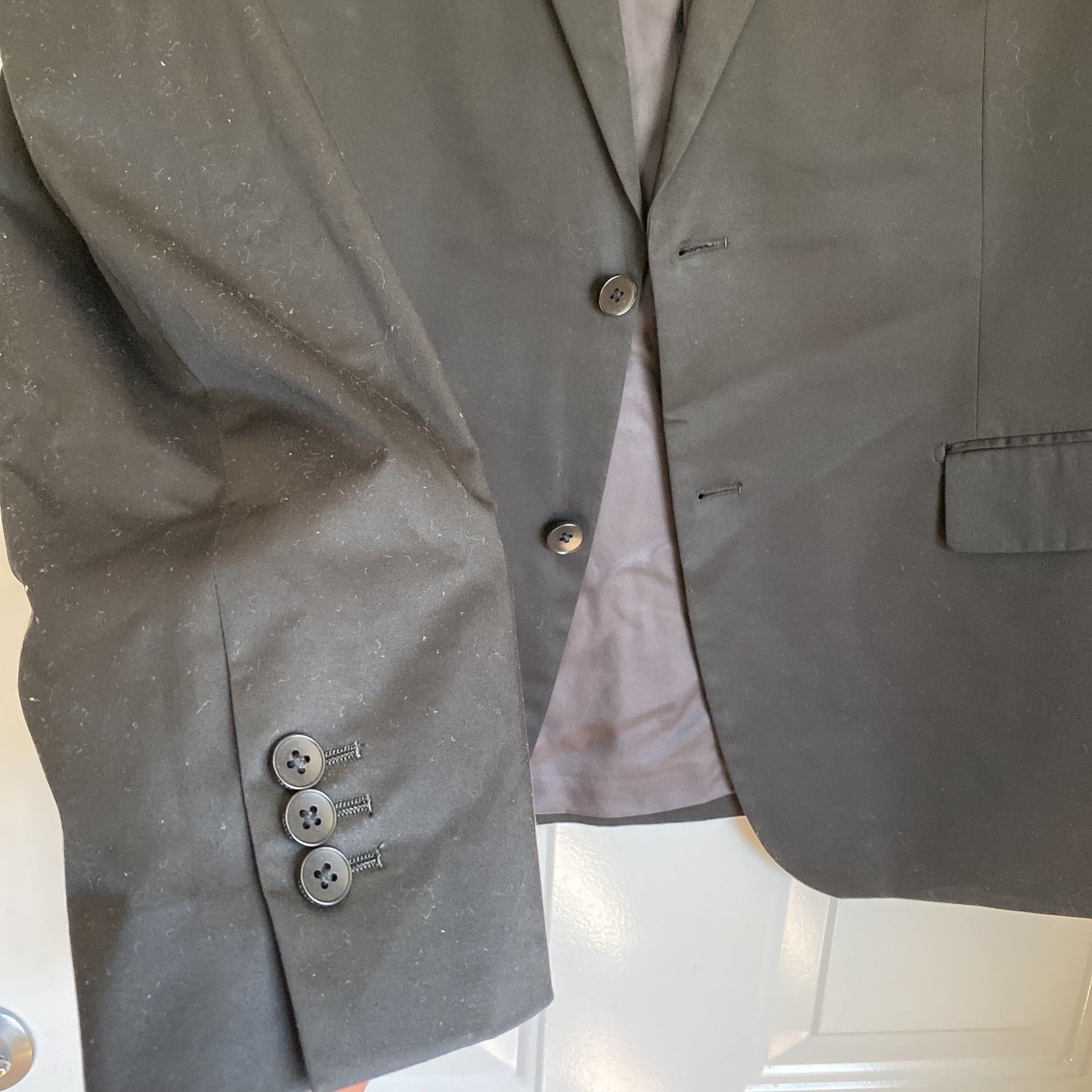 Theory Men's Chambers Suit Blazer NWT - Black , 42R - 97% Virgin Stretch Wool 2