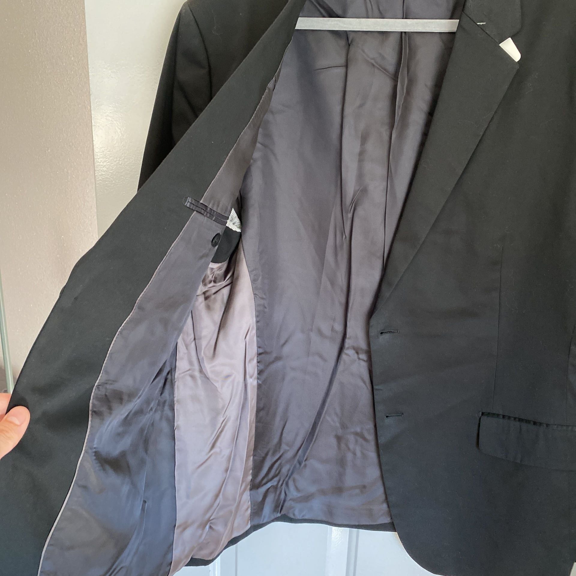 Theory Men's Chambers Suit Blazer NWT - Black , 42R - 97% Virgin Stretch Wool 4