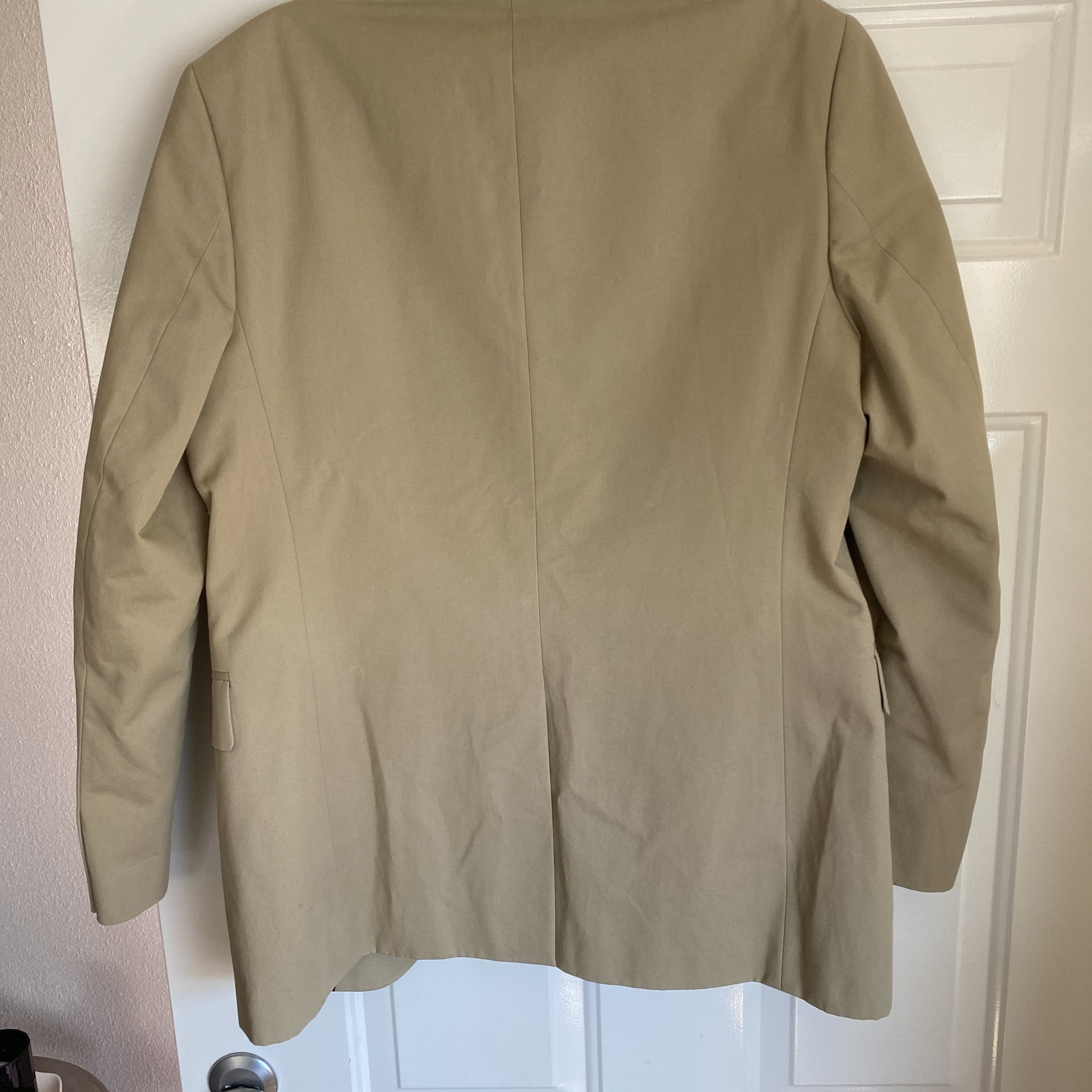 Men's Beige Two-Button Blazer Jacket 6