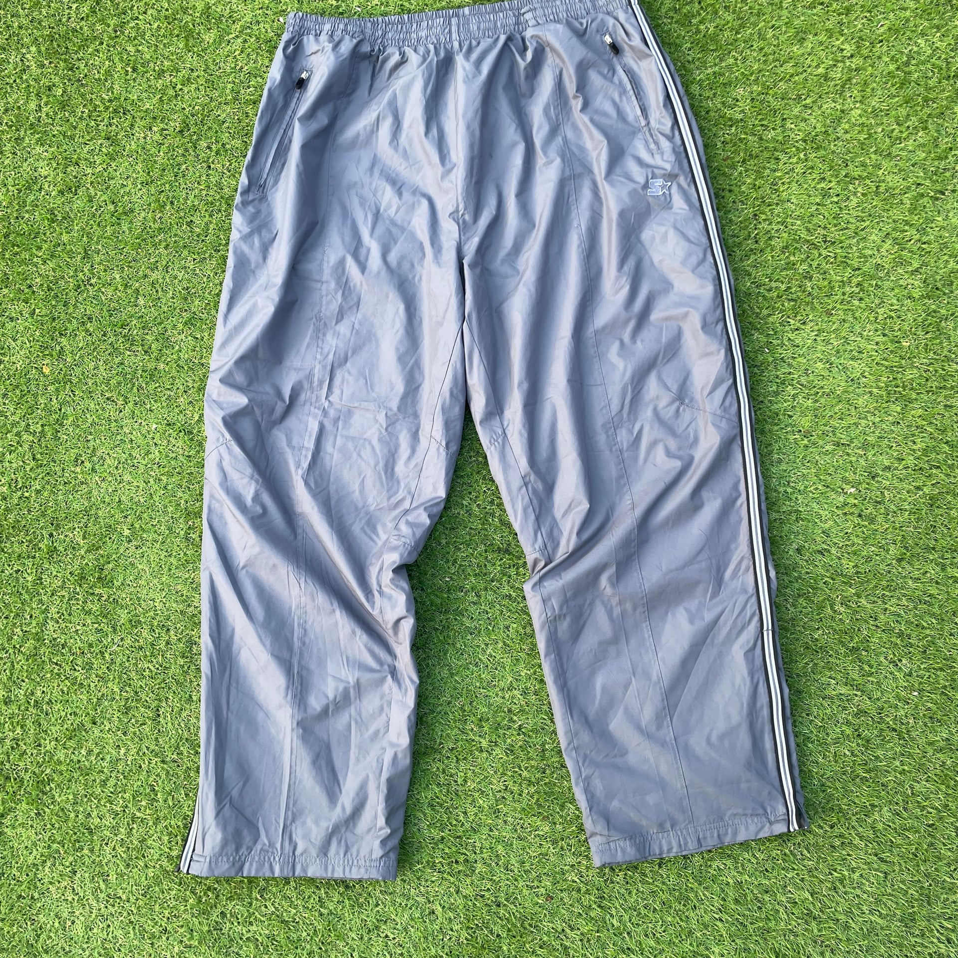 Men's star Gray Track Pants with Side Stripes 2