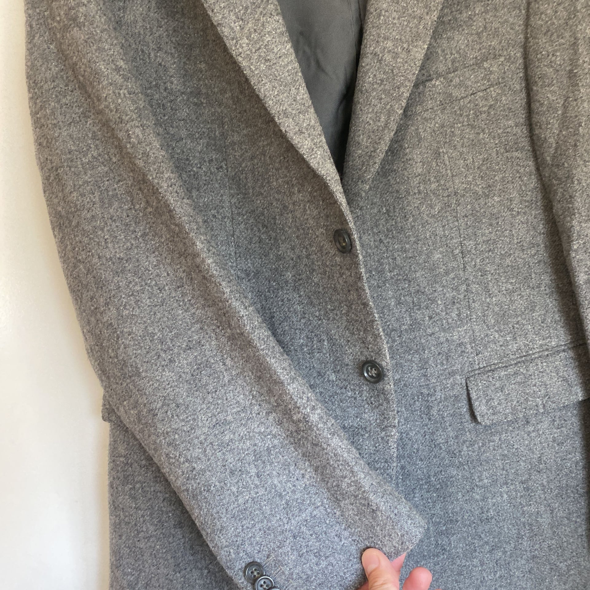 Men's Gray Tweed Blazer Jacket 4