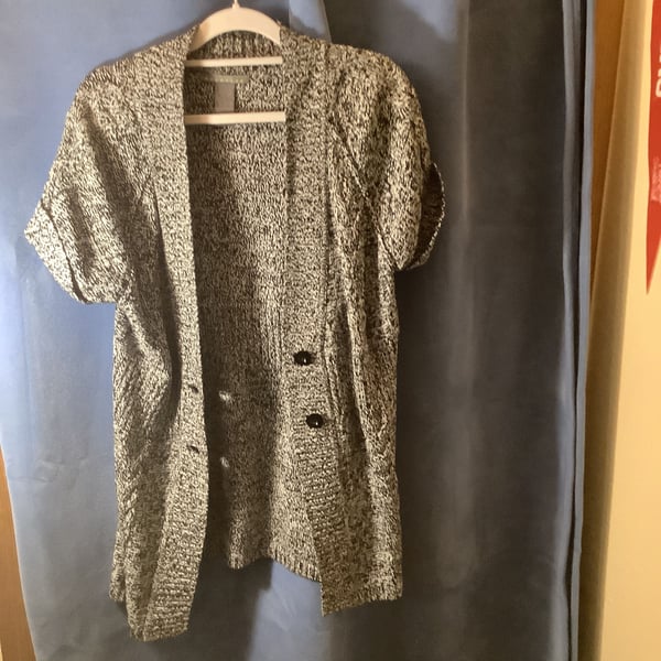 Women's Short Sleeve Open Front Cardigan