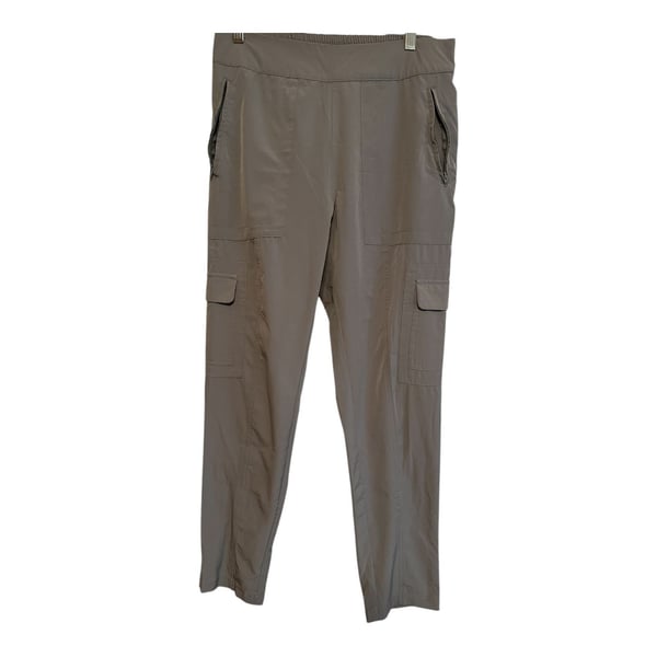 G.H. Bass & Co Womens SZ MED Straight Leg Cargo Pants Gray Pull On 
