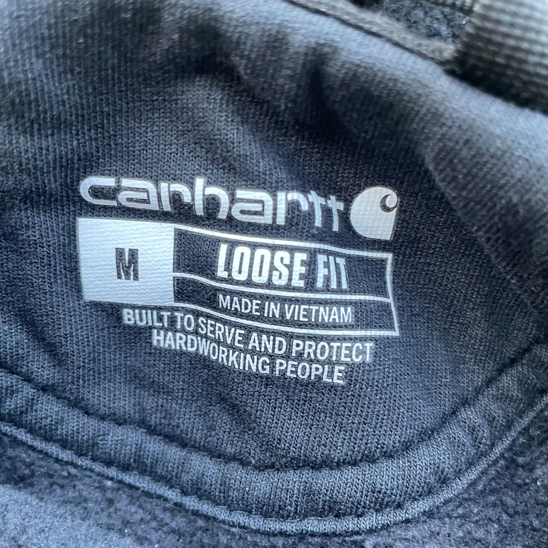 Carhartt Men's Black Hooded Sweatshirt 2