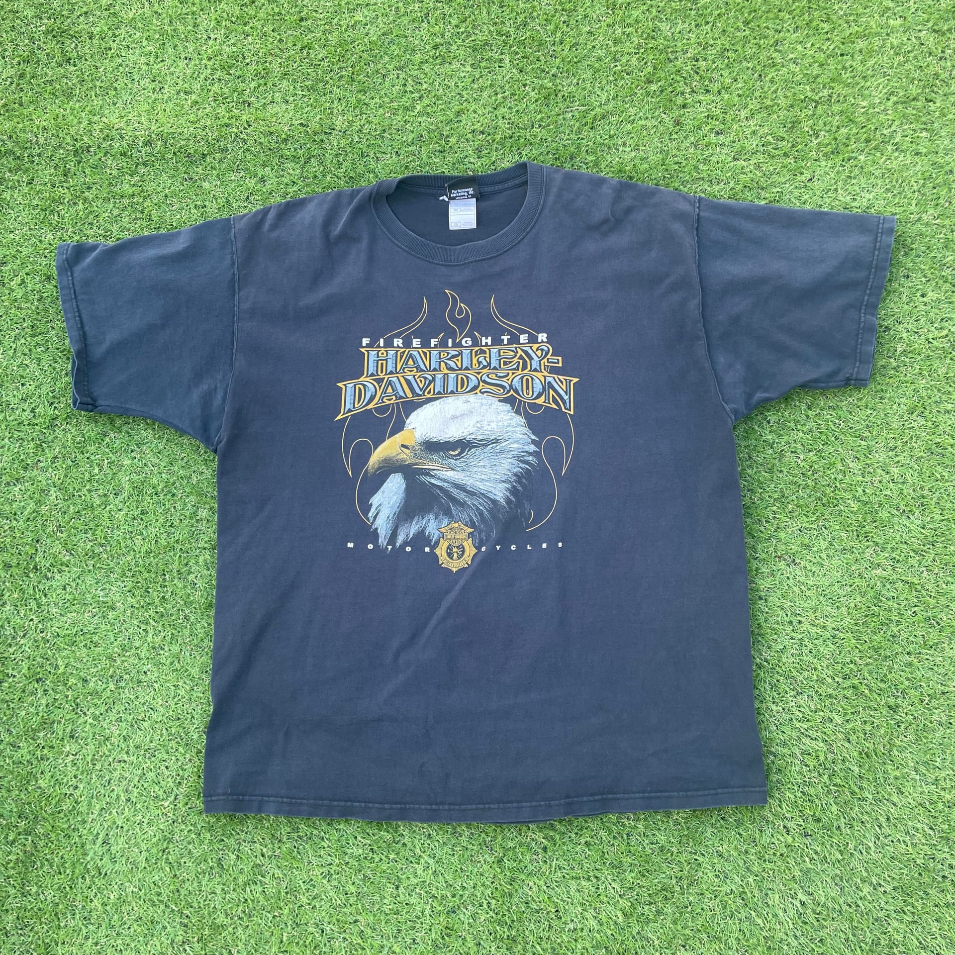 Harley Davidson Eagle Police 1 T-Shirt Black Size 3XL 1