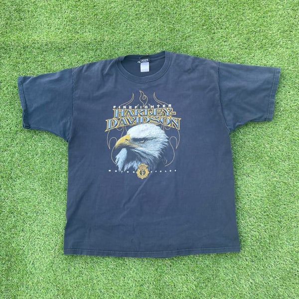 Harley Davidson Eagle Police 1 T-Shirt Black Size 3XL