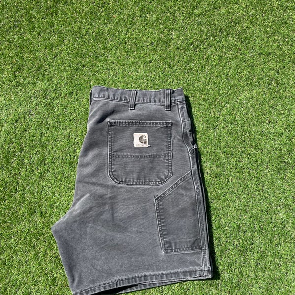 Vintage B80 Black Carhartt Carpenter Shorts Size 38