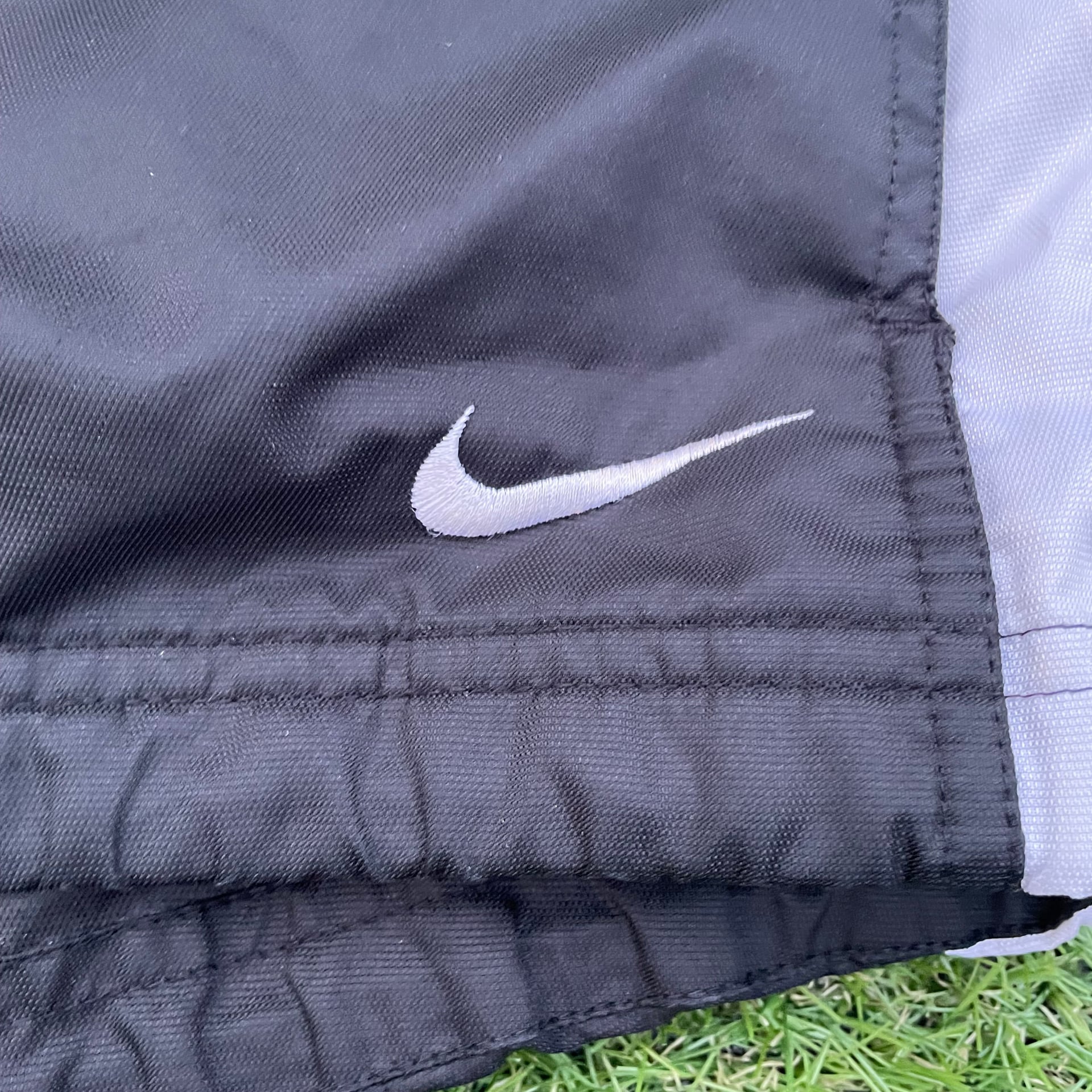 Vintage Nike Windbreaker Black White Stripe Swoosh Pullover Jacket 90's Men's Oversized XL - Canada, CA 3