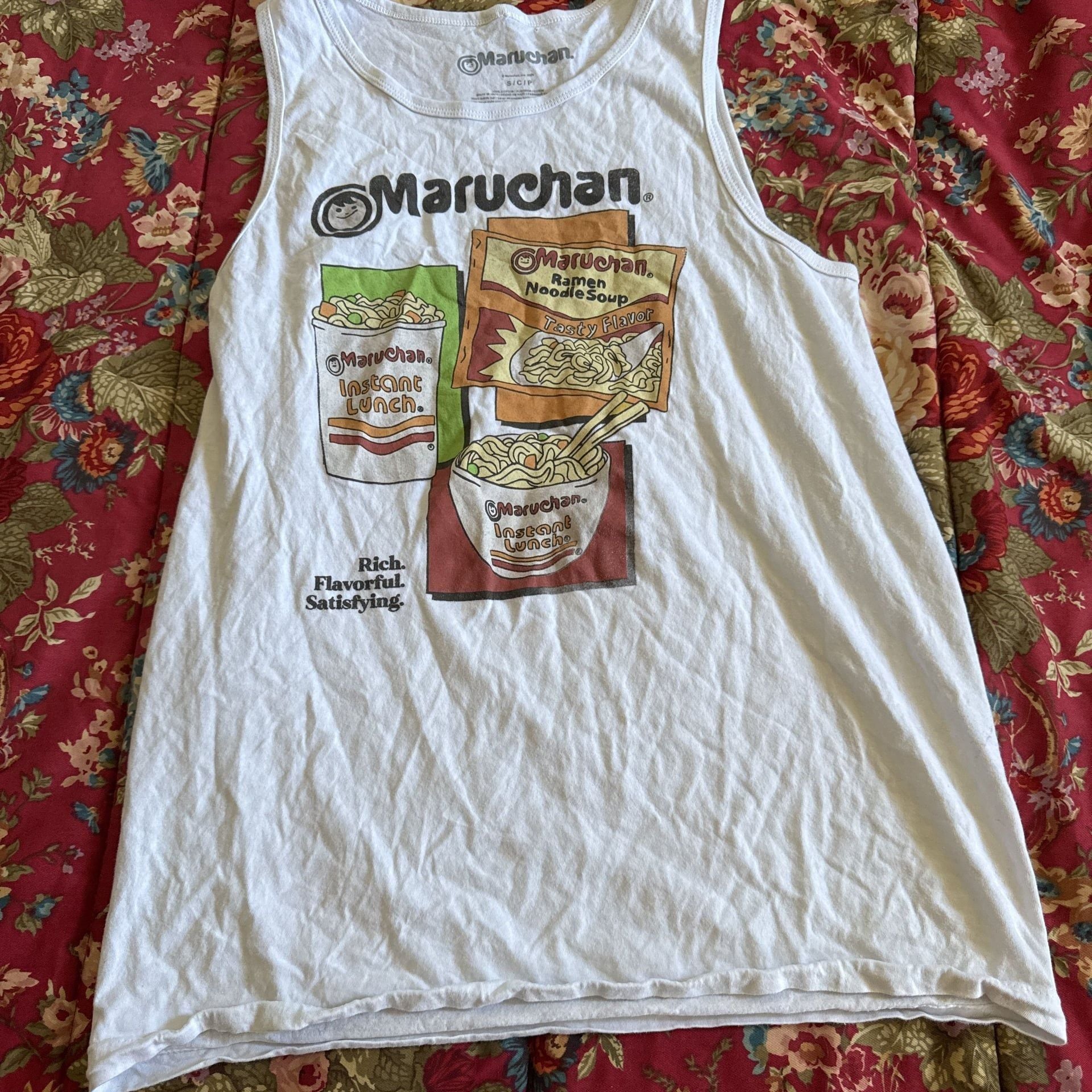 Men's DISTRESSED Maruchan Ramen Noodle Soup Sleeveless T-Shirt X-Large 2