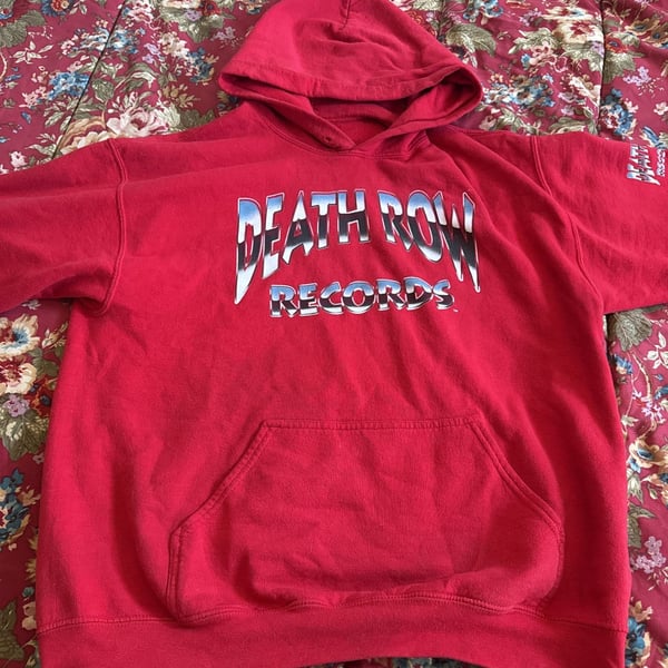 Vintage Red death row records hoodie size small...