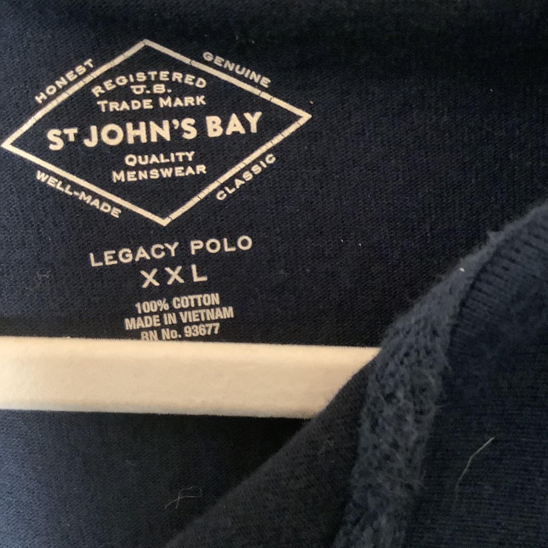 Men's Long Sleeve Black Polo Shirt 3