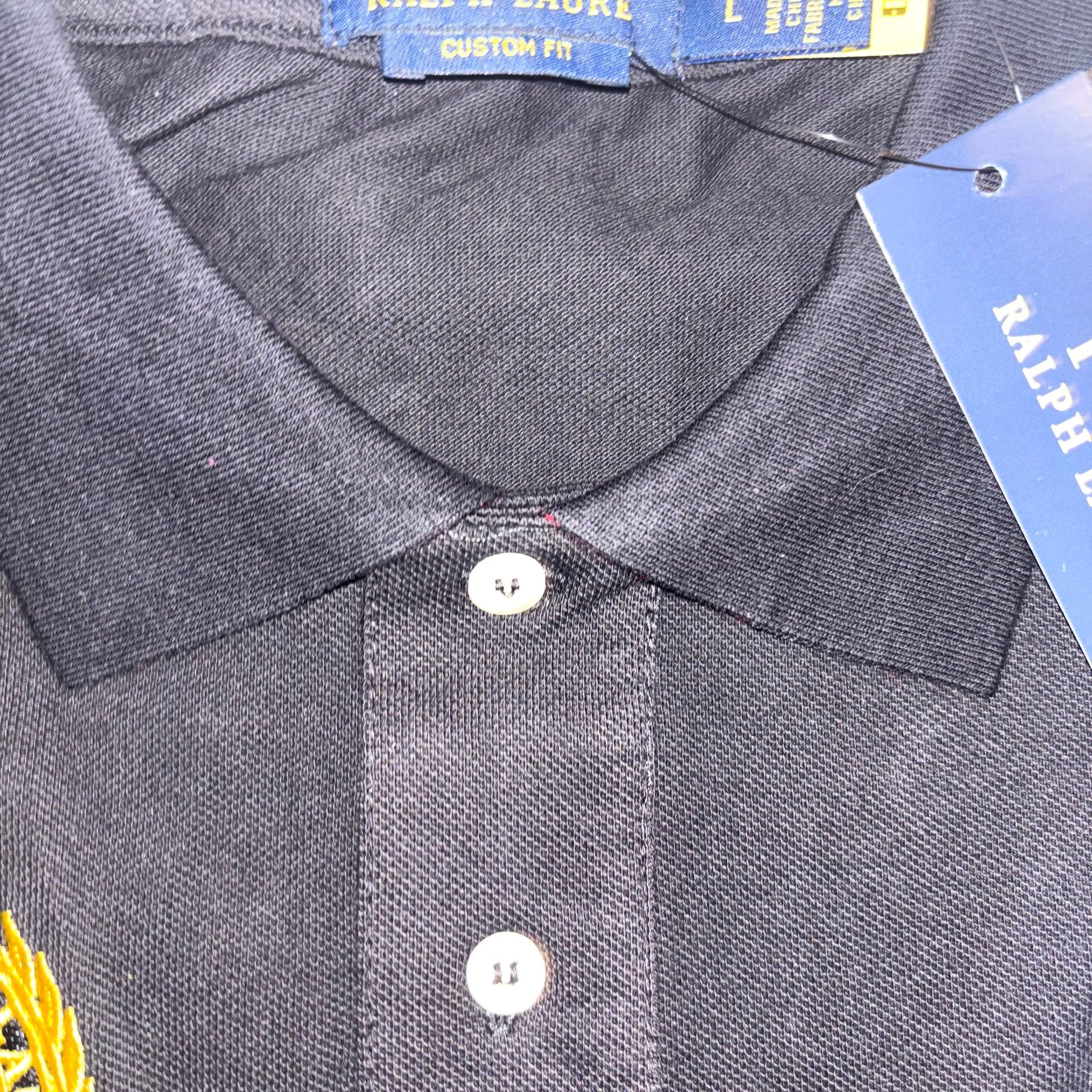 Polo Ralph Lauren black and white polo shirt Chicago L 2