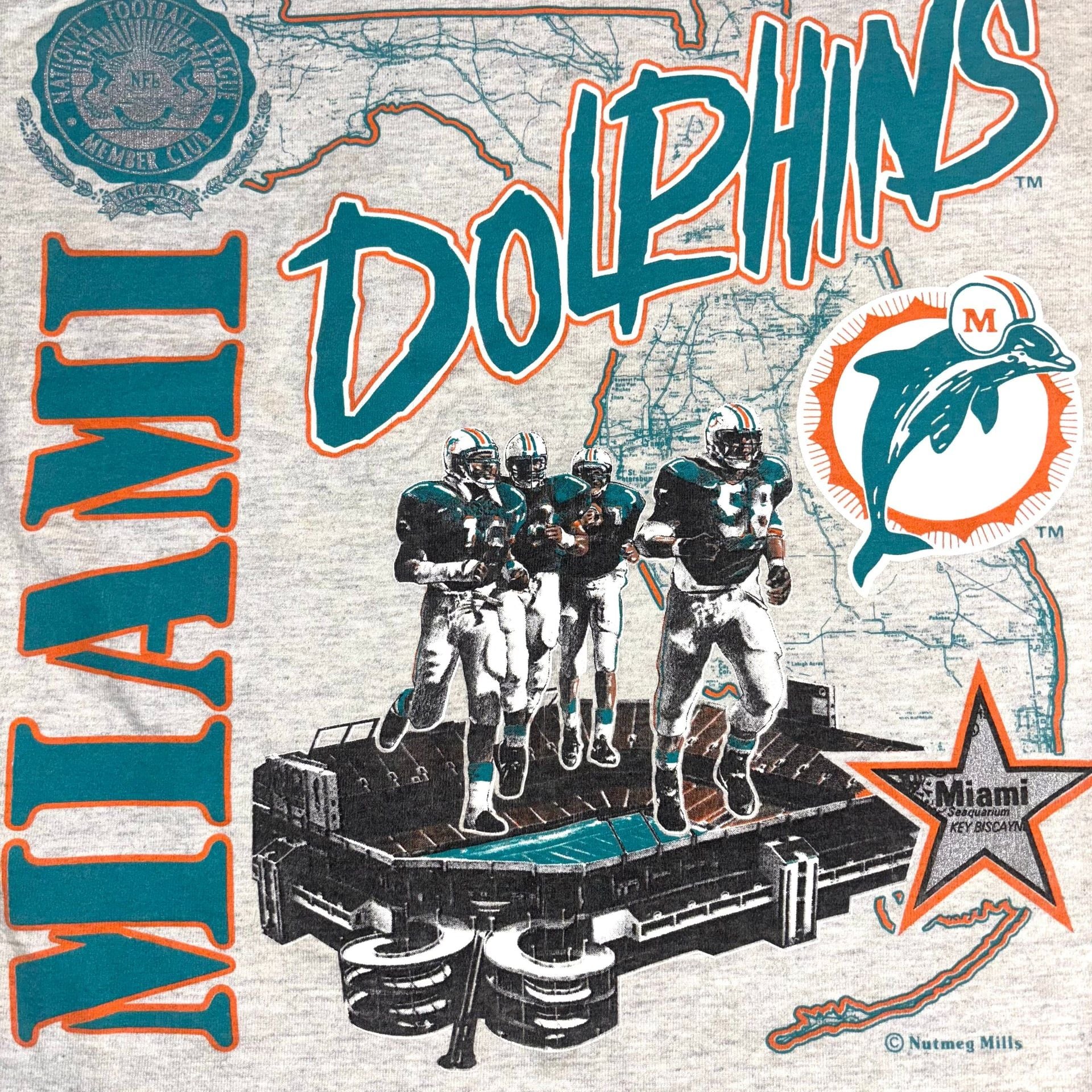 90's Miami Dolphins Nutmeg NFL T Shirt Size Medium – , 3