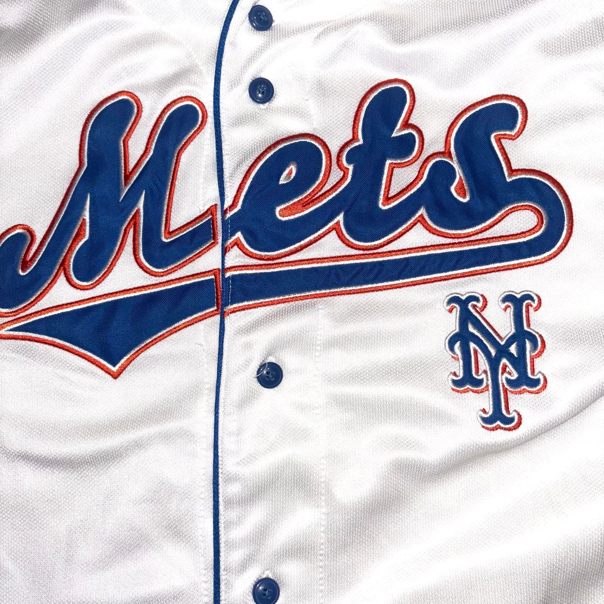 Vintage Russell Athletic New York Mets Jersey White 90s Size 2XL MLB 2