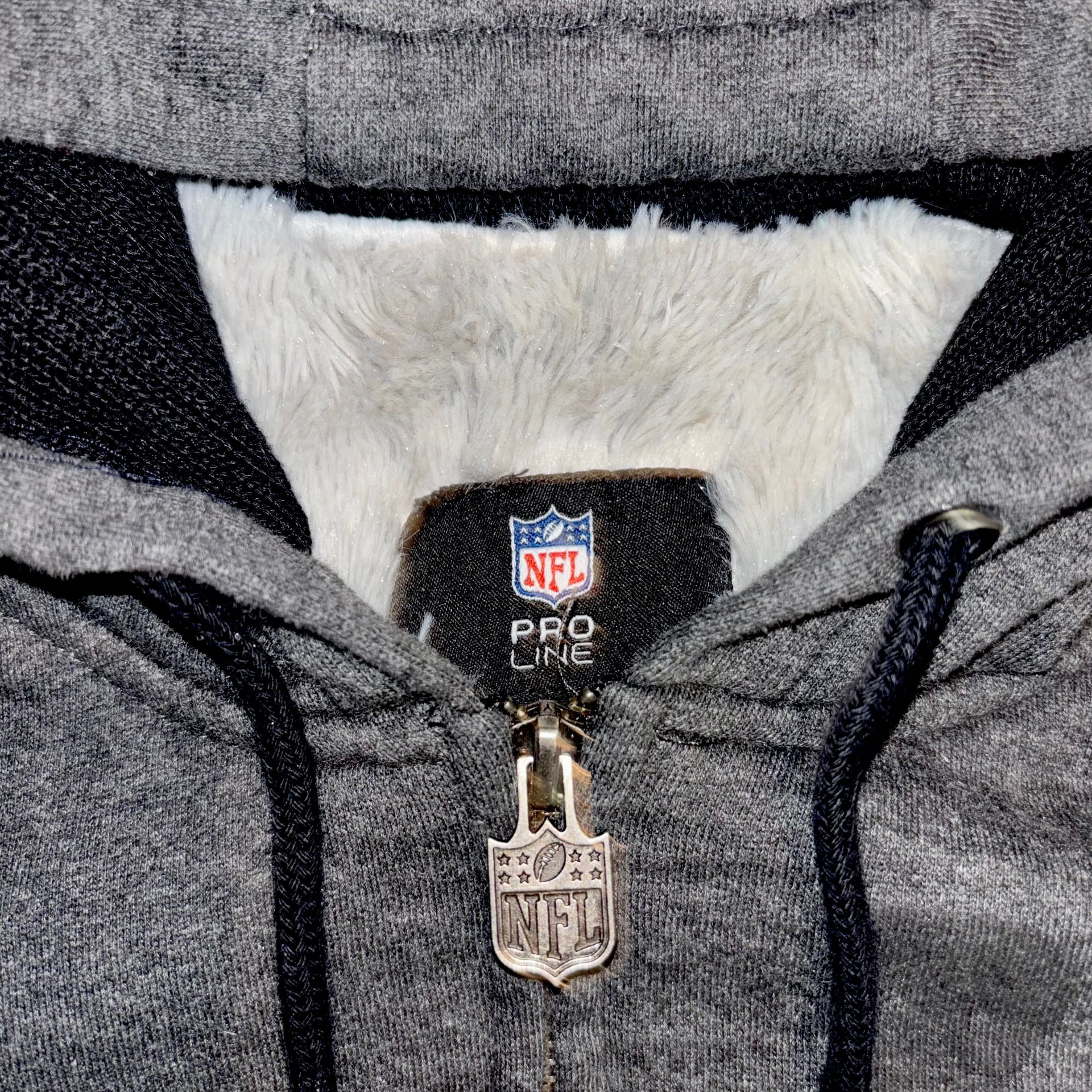 Indianapolis Colts Full Zip Up Hoodie Sherpa Lined Men Medium NFL Pro Line Heavy 2