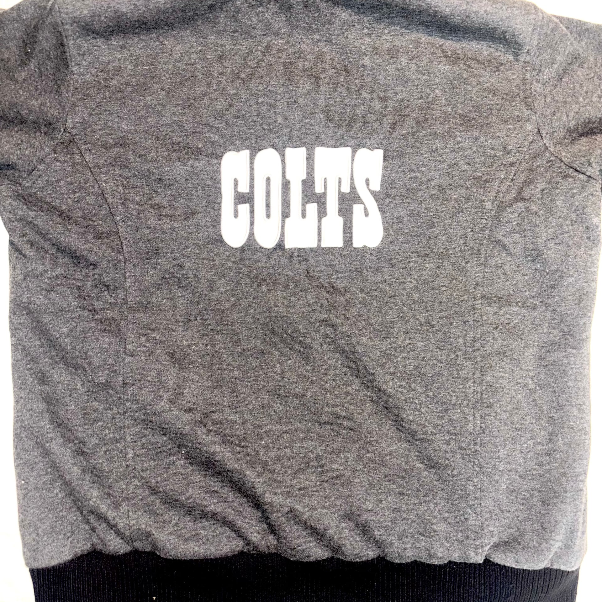 Indianapolis Colts Full Zip Up Hoodie Sherpa Lined Men Medium NFL Pro Line Heavy 6