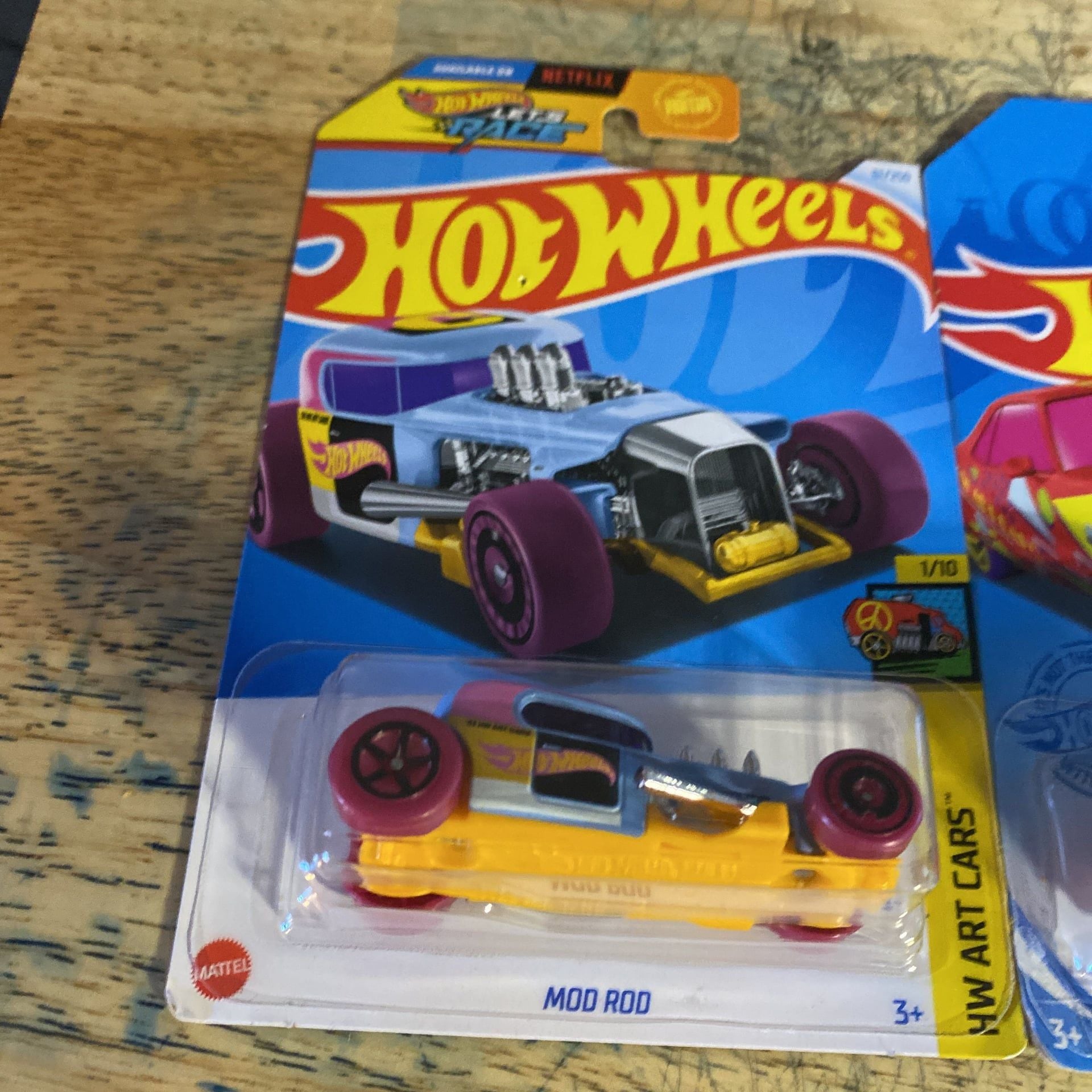 LOT of 3 HW ART CARS BY HOT WHEEL CAR 2