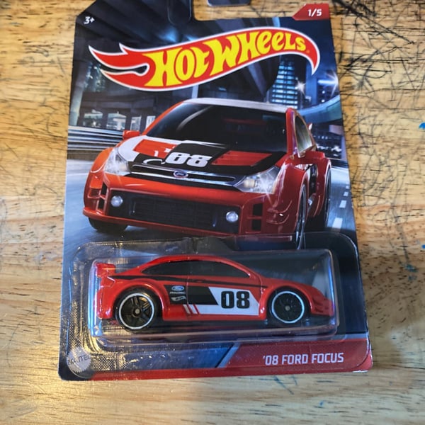 2020 Hot Wheels '08 Ford Focus Red Walmart Auto Cult Street Racers 1/5 NEW