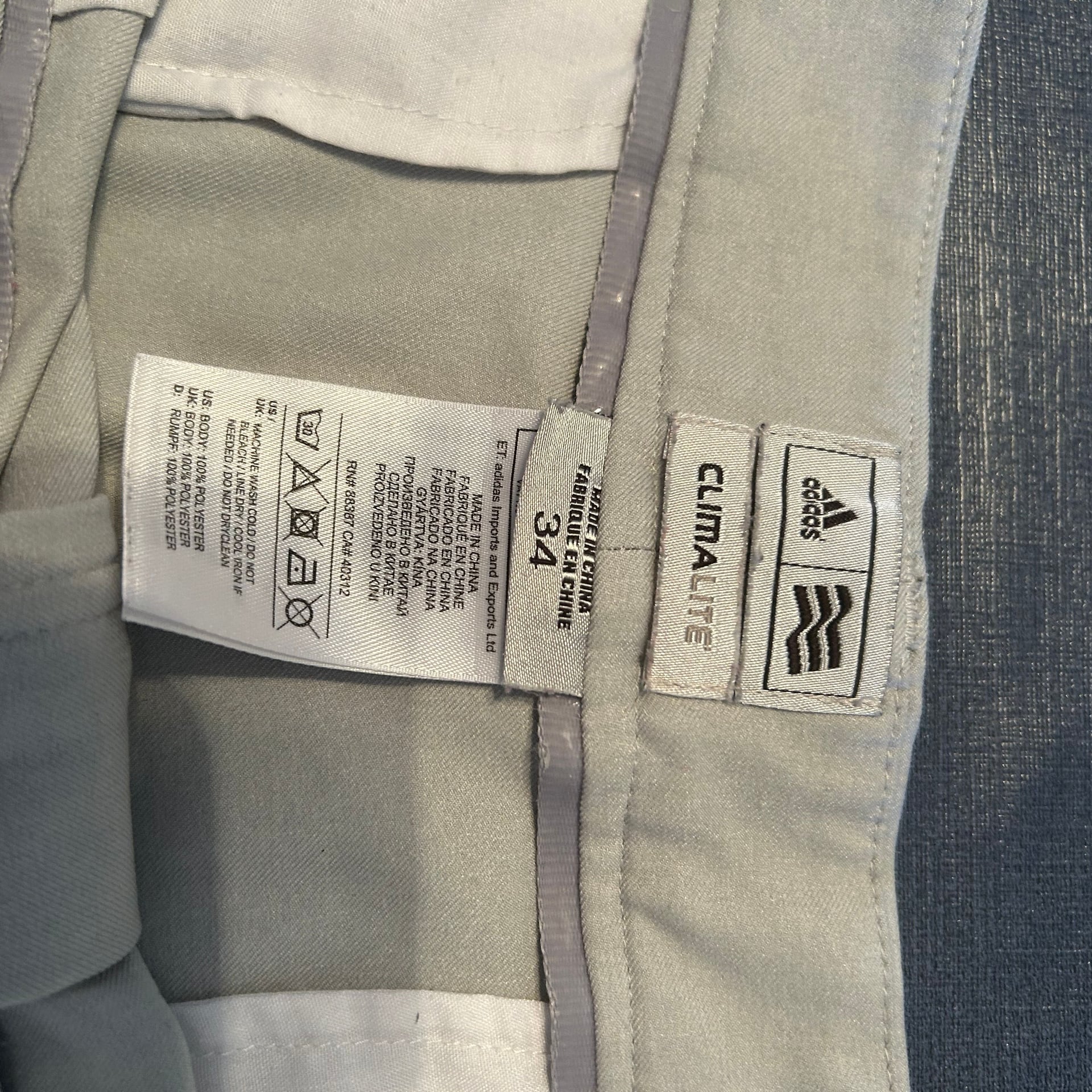 Adidas Mens Beige Golf Shorts Size 34 3