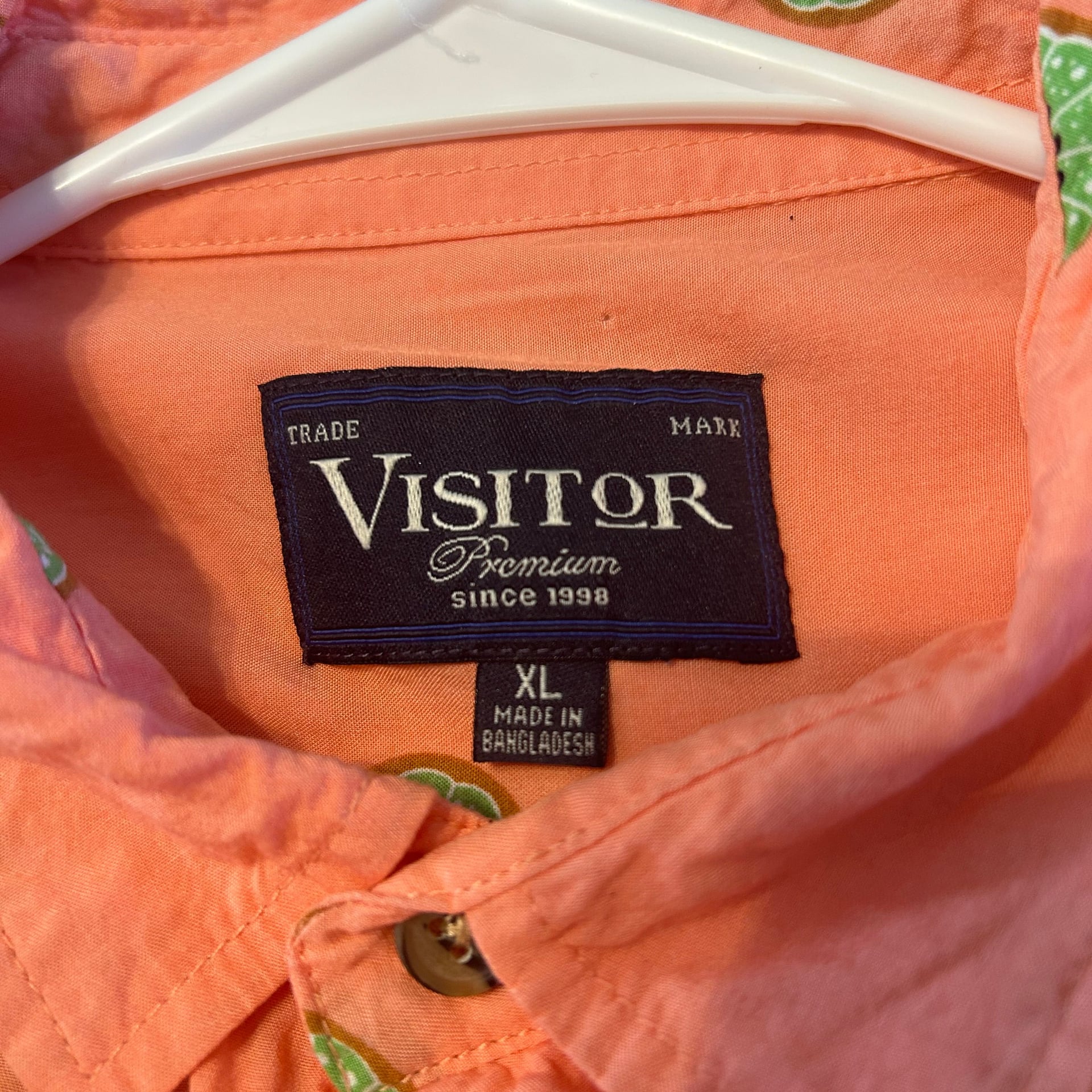 Visitor Premium Kiwi Mens XL Shirt - PINK 2