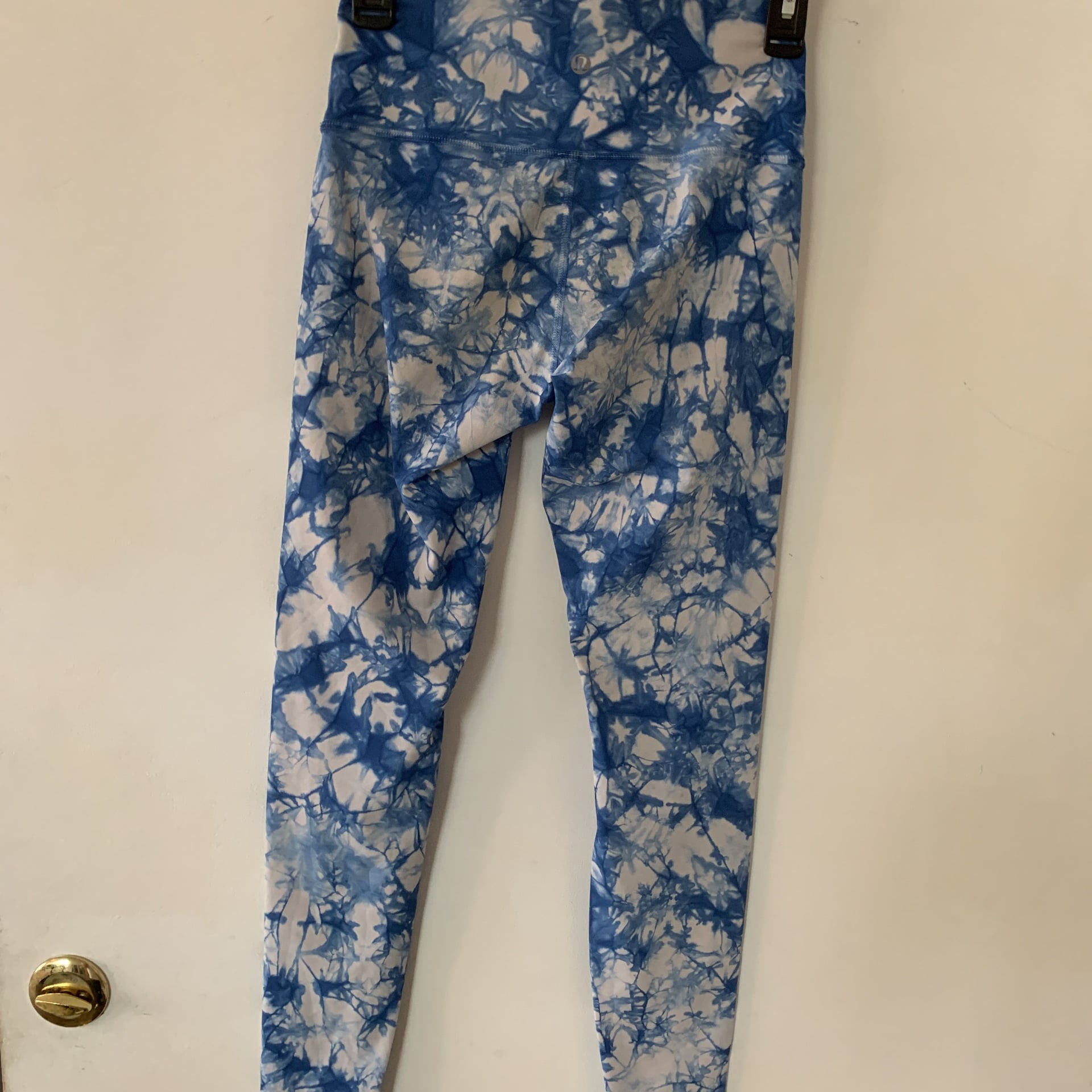 Lululemon Wunder Under Pant Hi-Rise Shibori Varsity Blue White Size 2 Bin J 3
