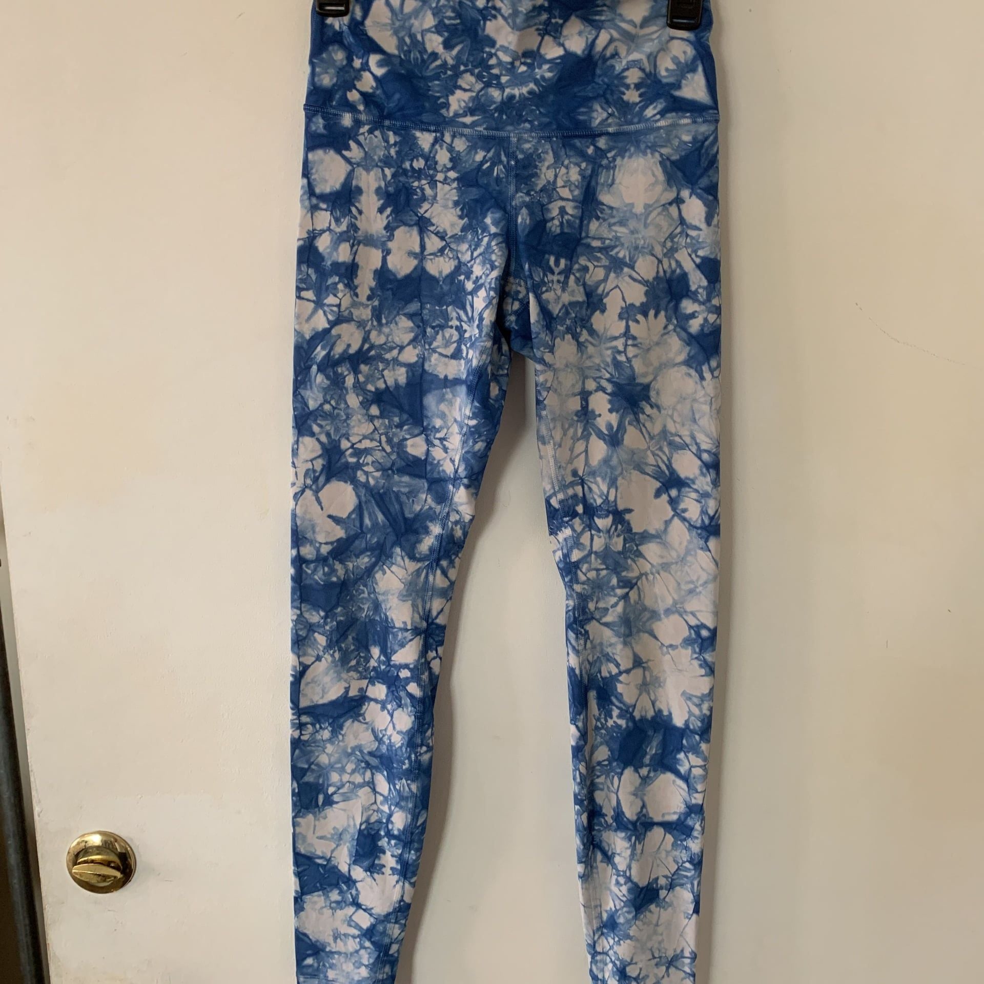 Lululemon Wunder Under Pant Hi-Rise Shibori Varsity Blue White Size 2 Bin J 2