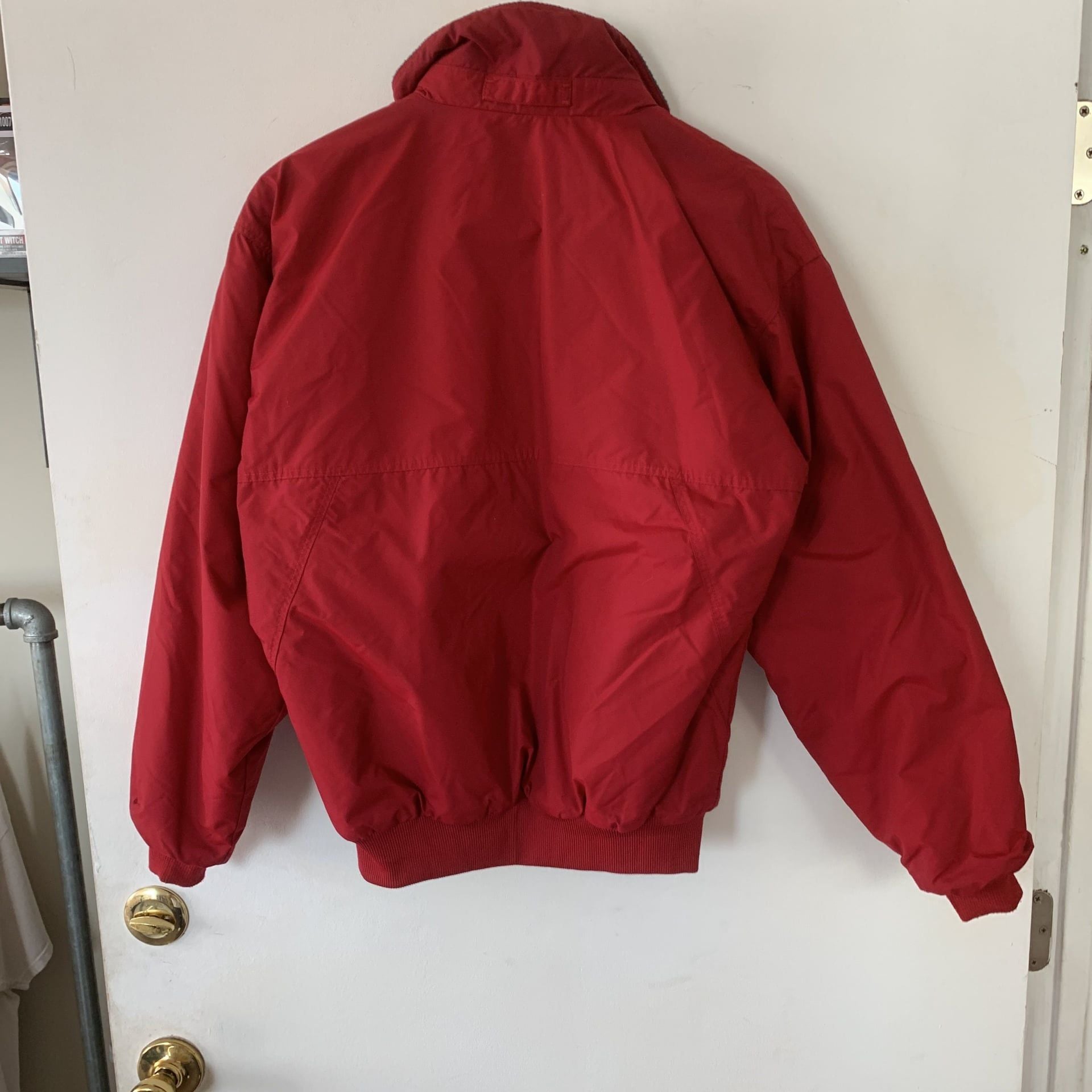 1990’s Patagonia Made In USA Full Zip Fleece Lined Nylon Jacket Red Size S OF 4