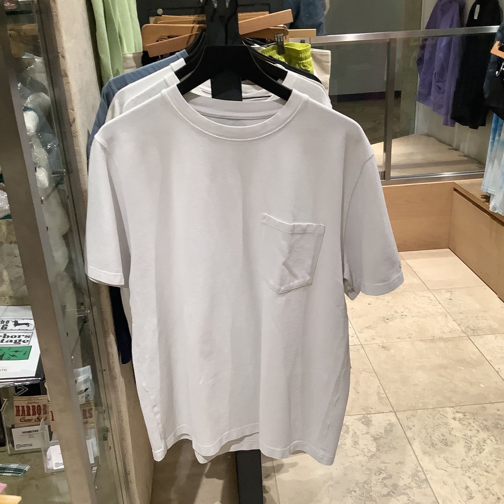 Noah White Crew Neck T-Shirt with Pocket size L 2