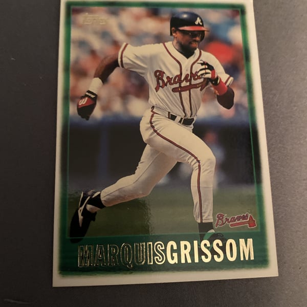 1997 Baseball Topps Marquis Grissom Atlanta Braves #184