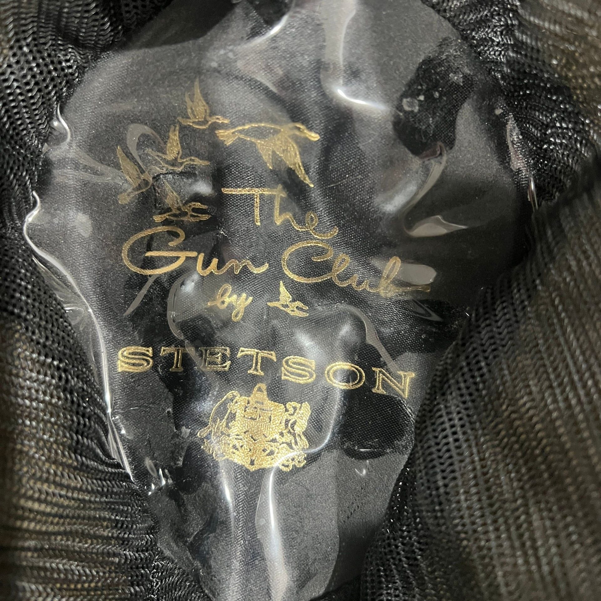Gun Club Stetson 4X Beaver Brown Fedora Hat Feather Leather size 7 1/8 3