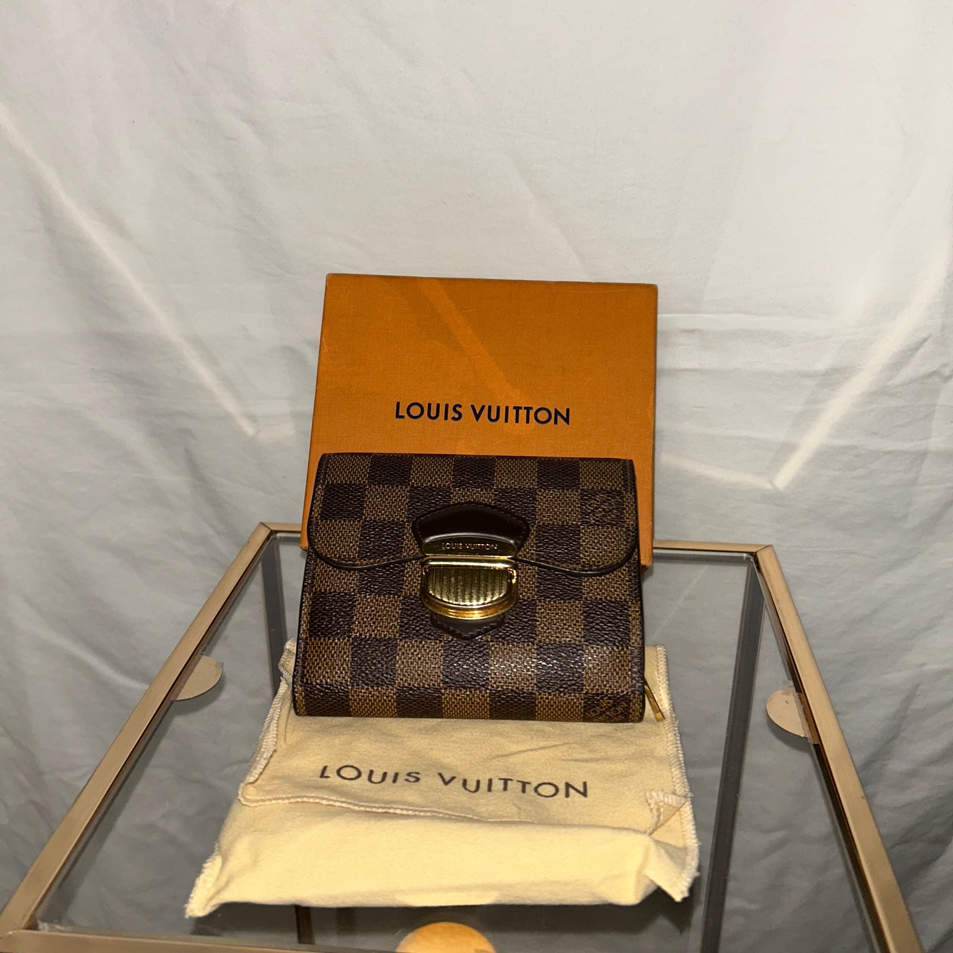 Louis Vuitton Portefeuille Joy Tri-Fold Wallet Damier Ebene N60034 Tn1191 Es 2