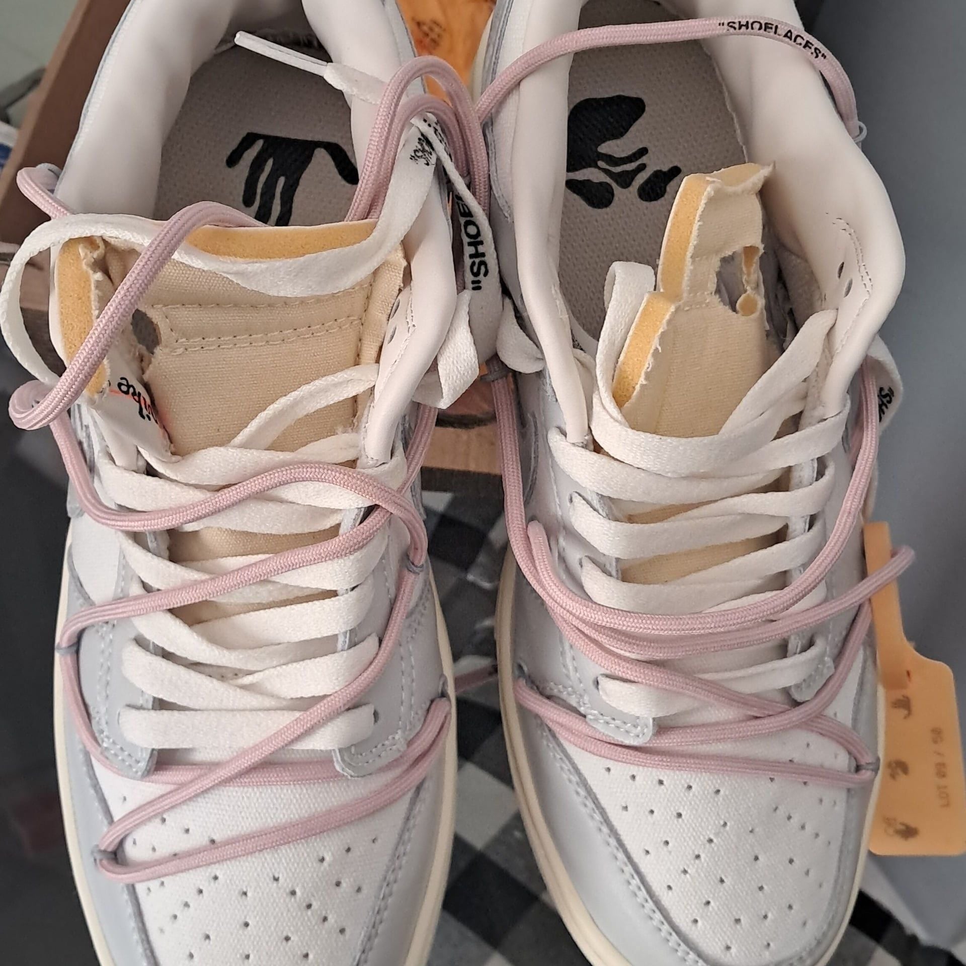 Designer Grey Low-Top Sneakers with Pink Accents 2