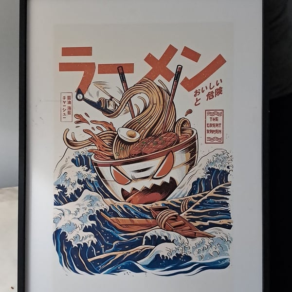 The Great Ramen Framed Art Print
