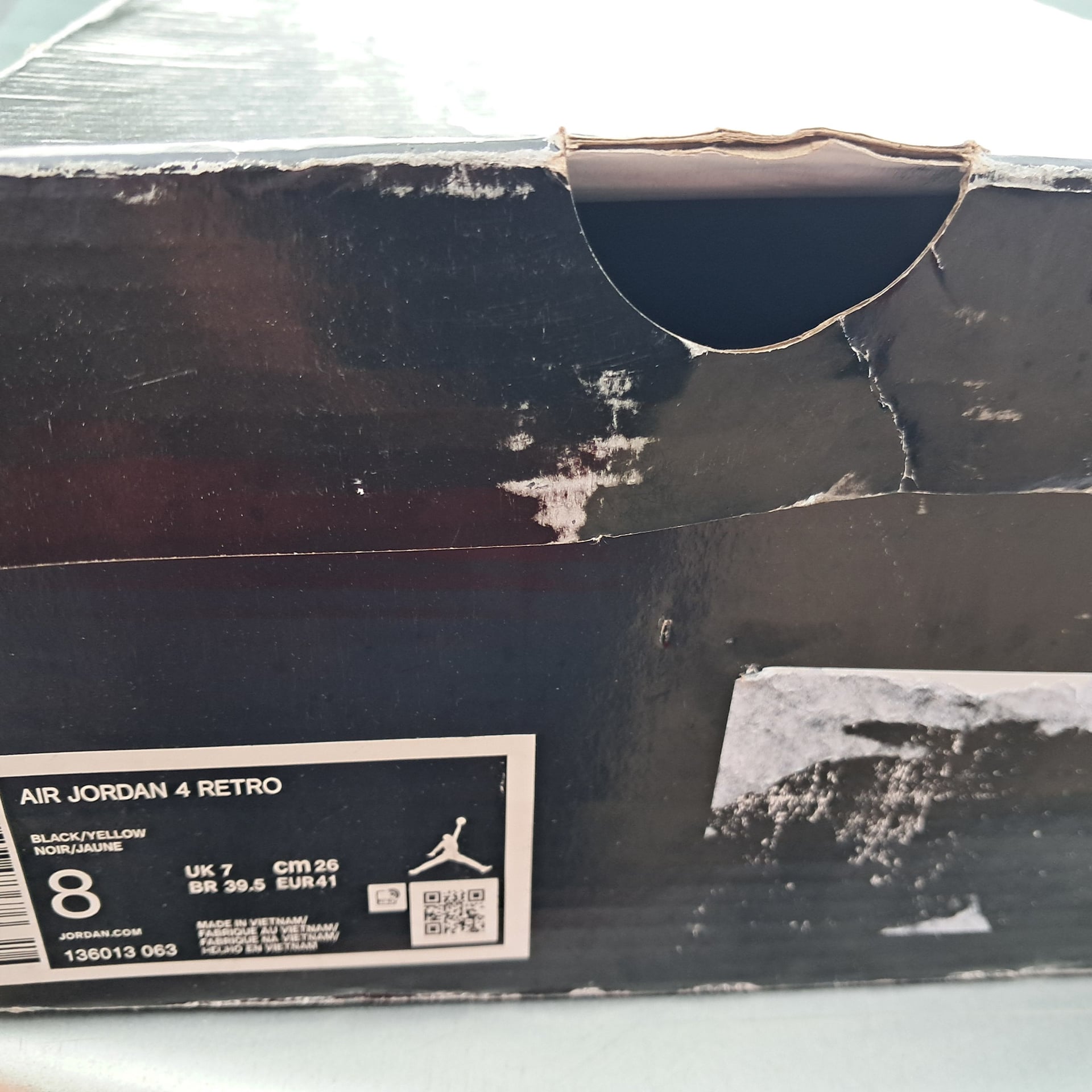JORDAN 4 RETRO SIZE 8 12