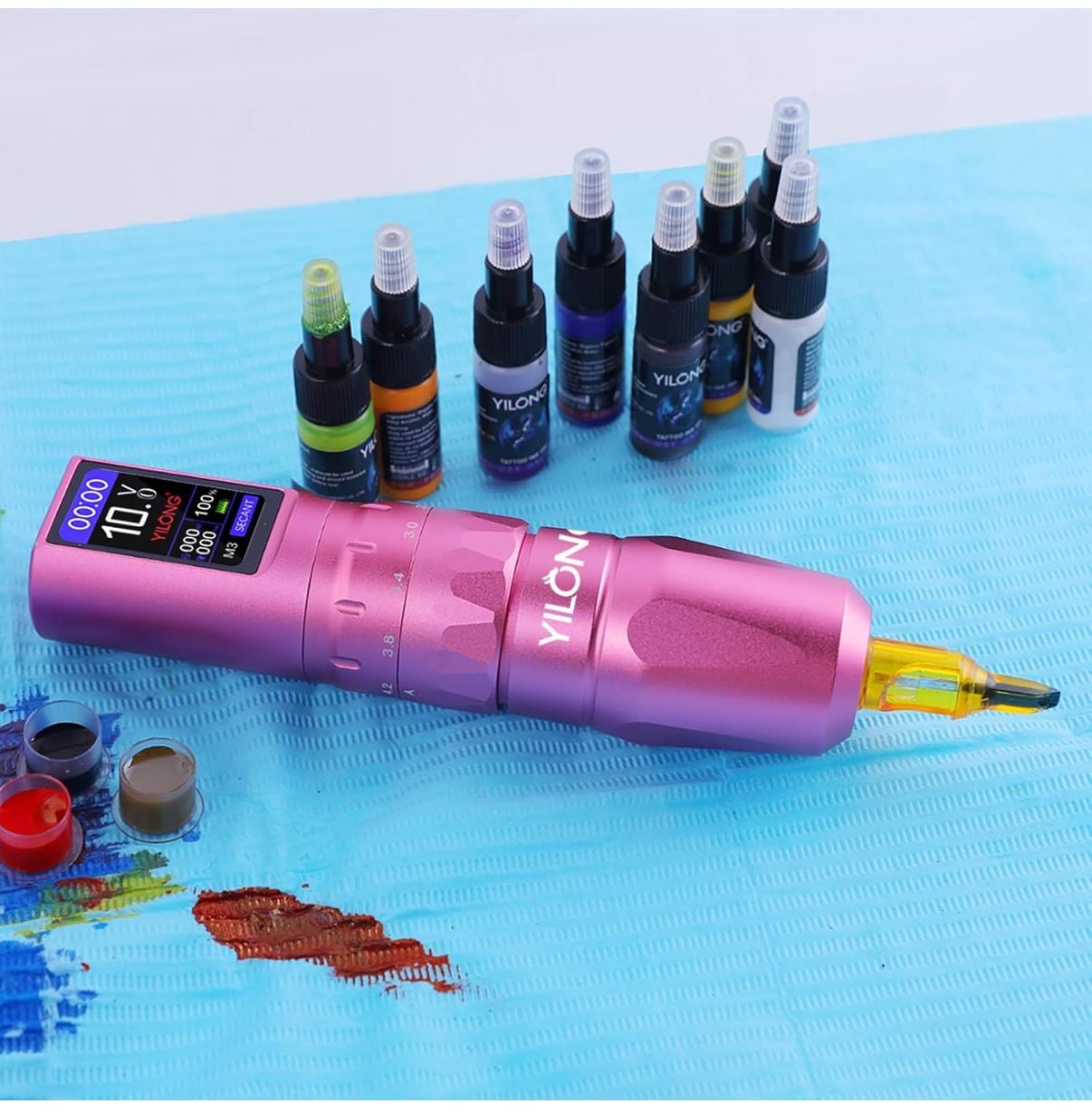 Complete Tattoo Machine Kit with LCD Display 5