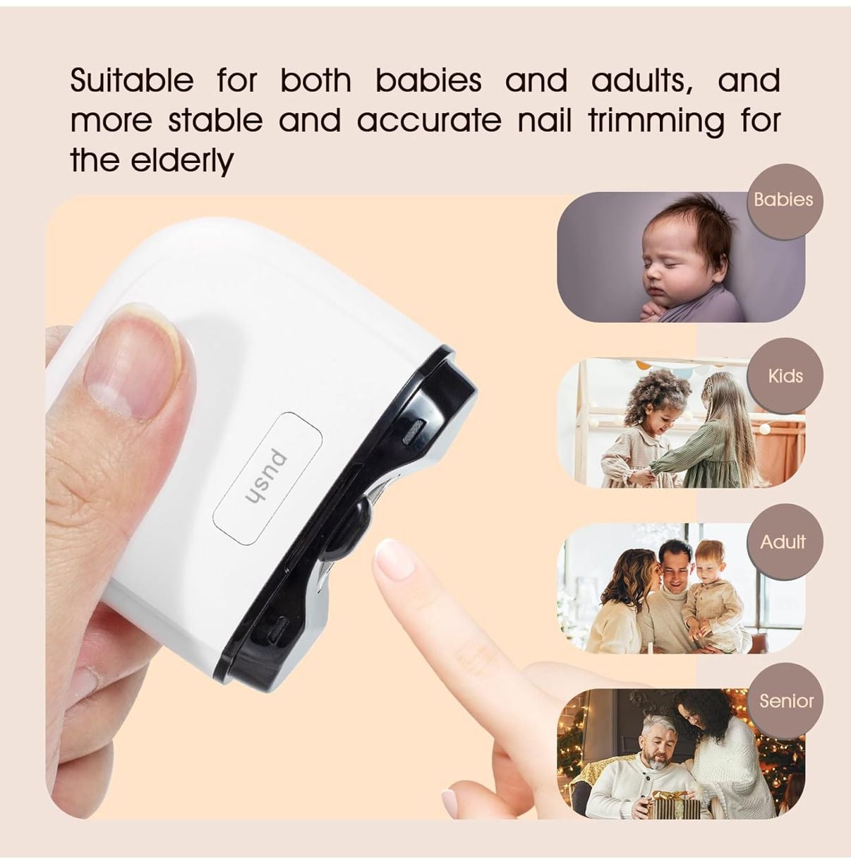 Electric Nail Clipper with Safety Blade and LED Light 6