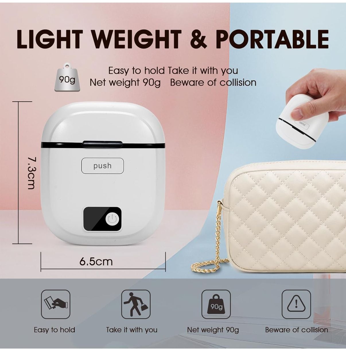 Electric Nail Clipper with Safety Blade and LED Light 7
