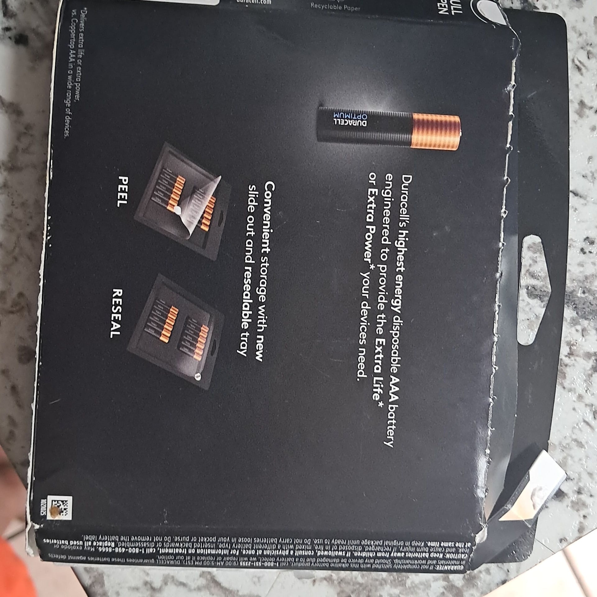 Duracell Optimum AAA Batteries - 12 Pack Alkaline Battery With Resealable Tray 3