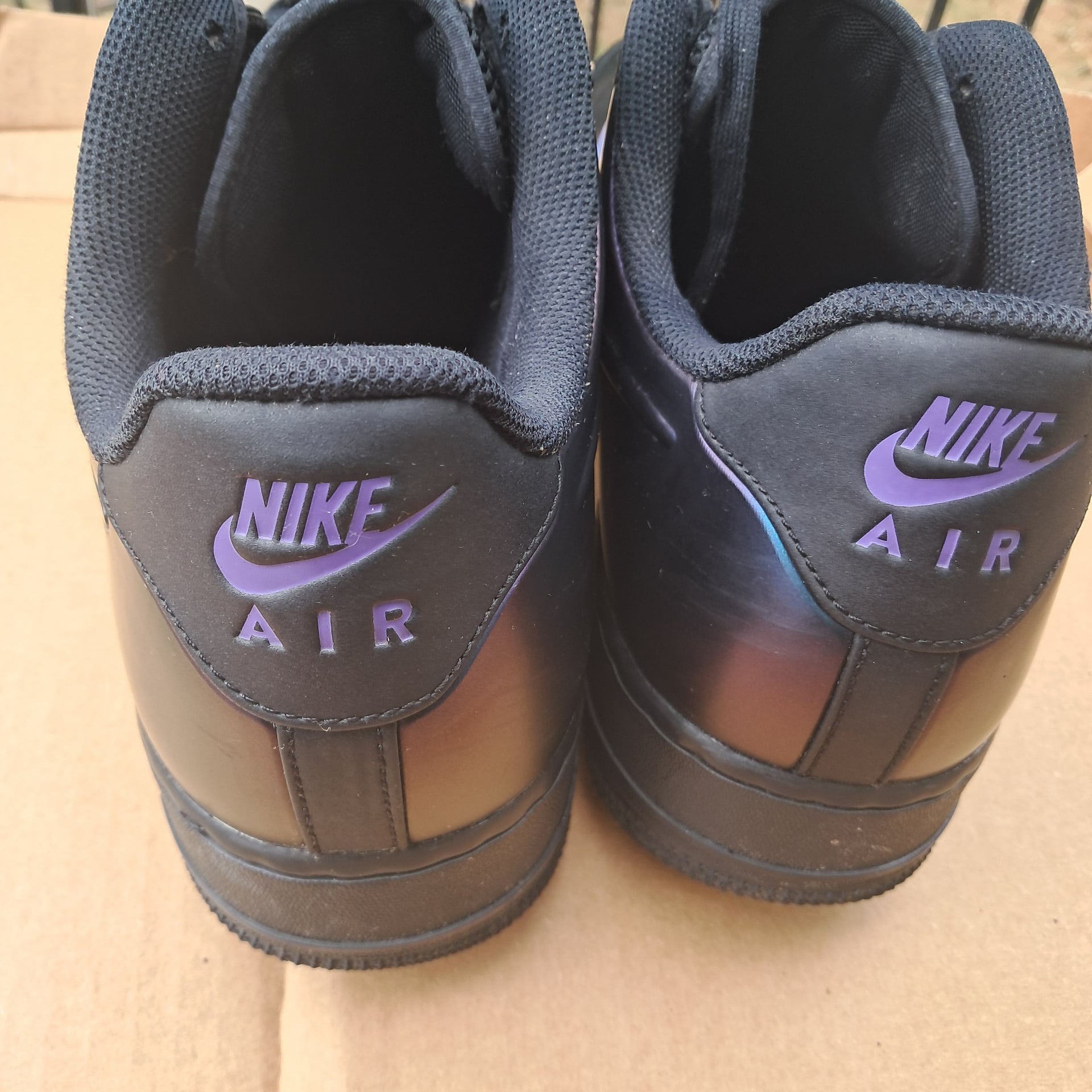 Men's Iridescent Black Sneakers 5